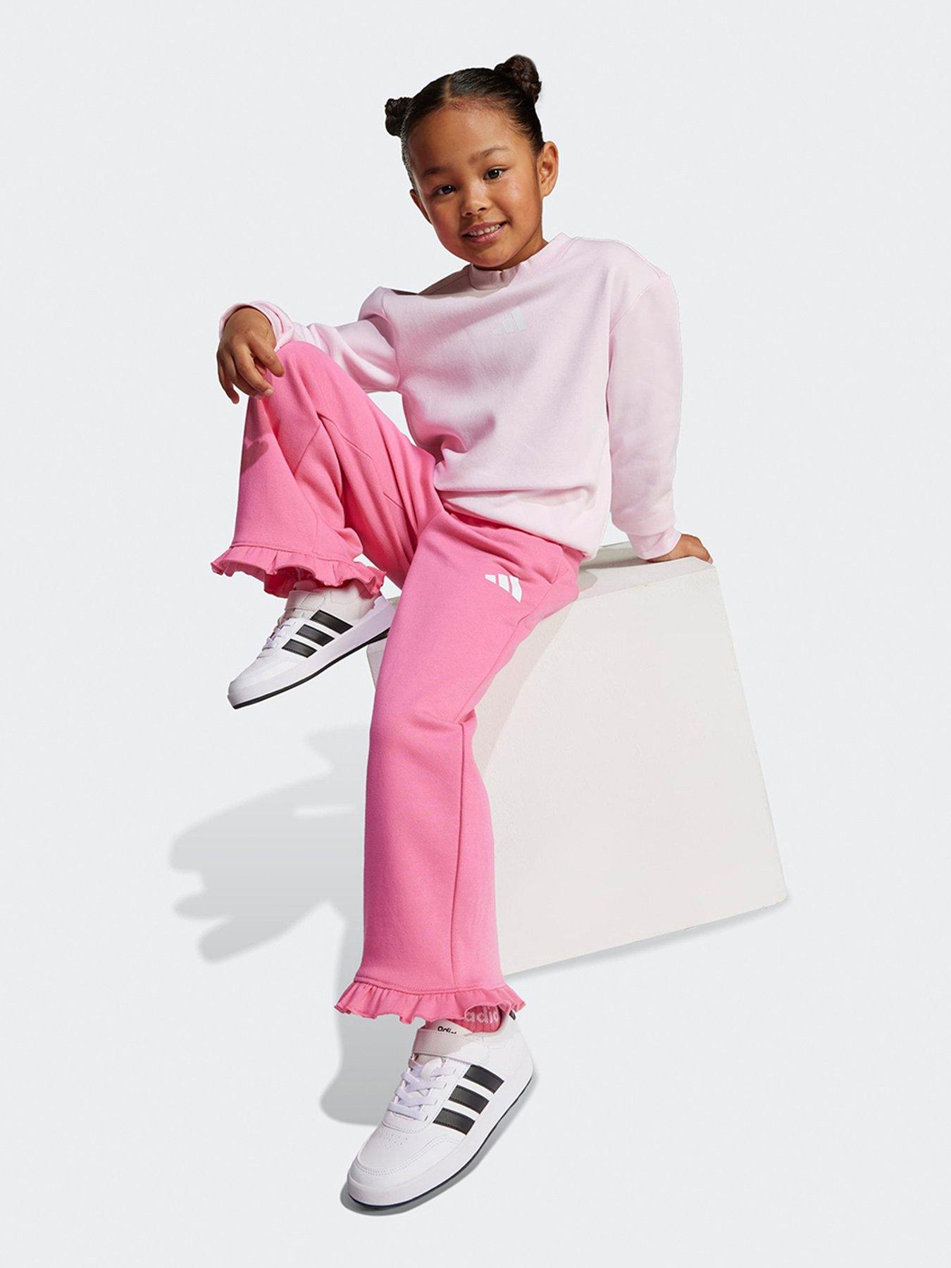 adidas Sportswear Kids Girls Crew And Frill Jogger Tracksuit