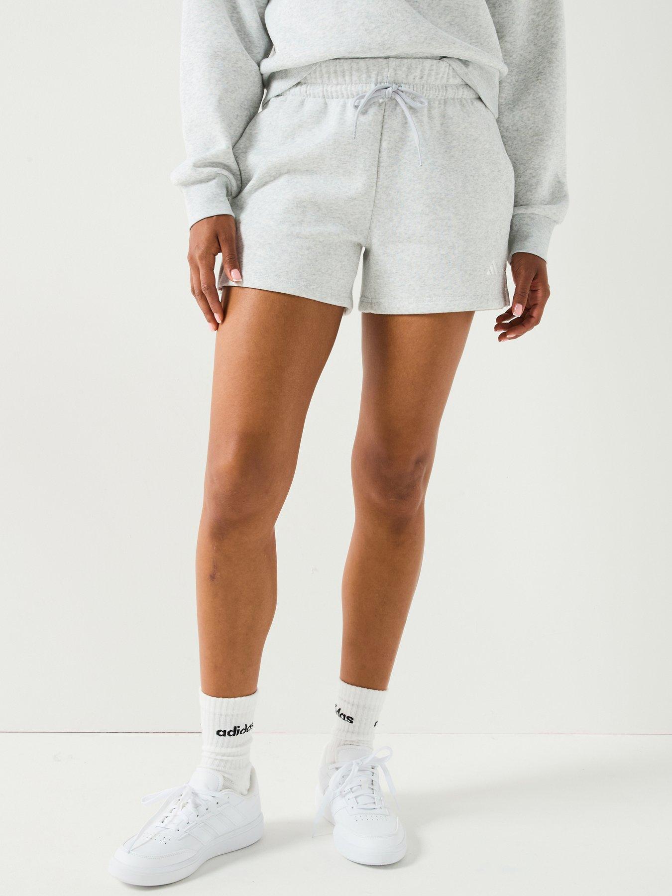 undefined Women's Essentials Small Logo Feel Cozy Shorts - Grey