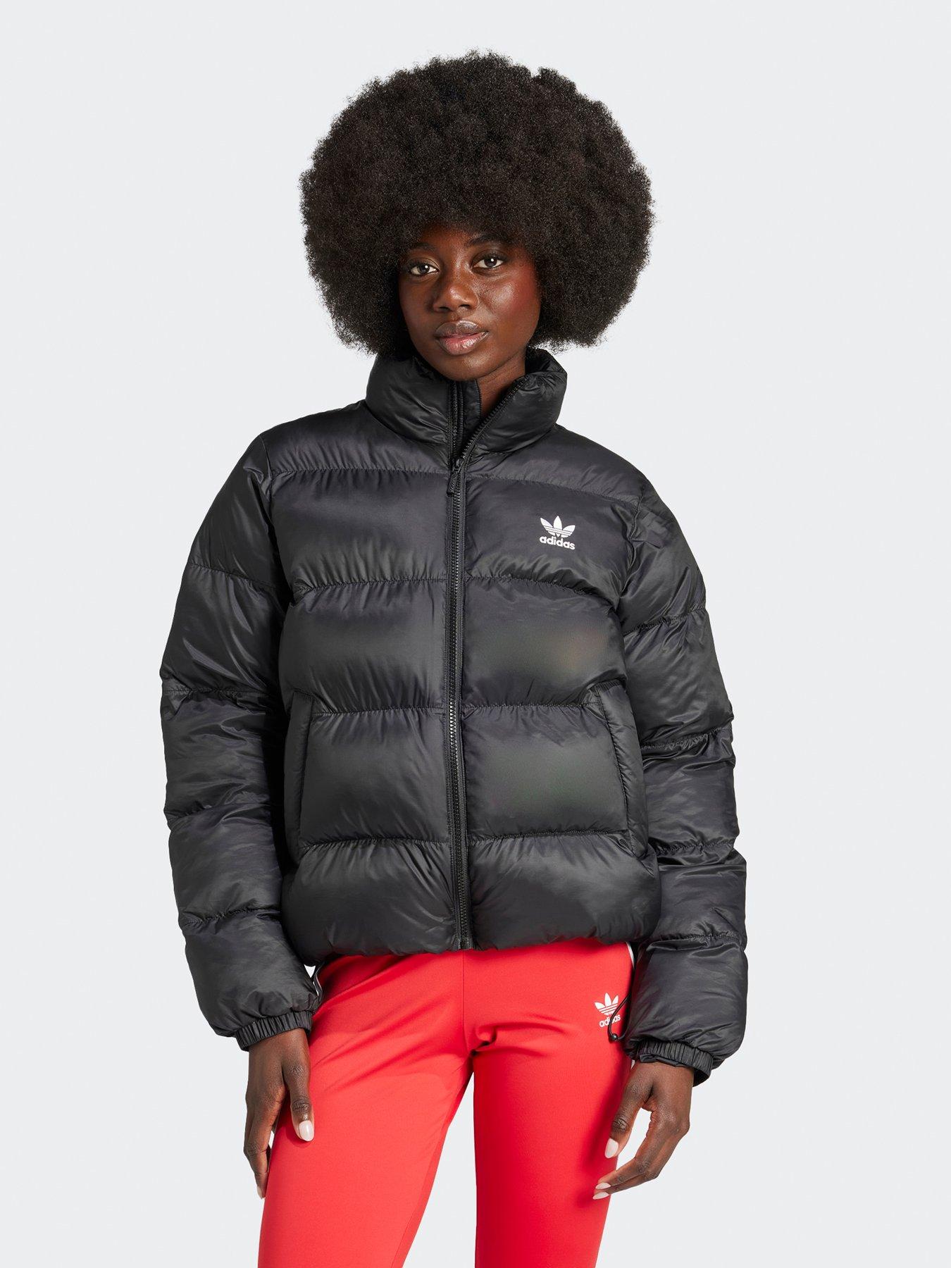 Adidas Originals Women'S Adicolor Short Puffer Jacket - Black