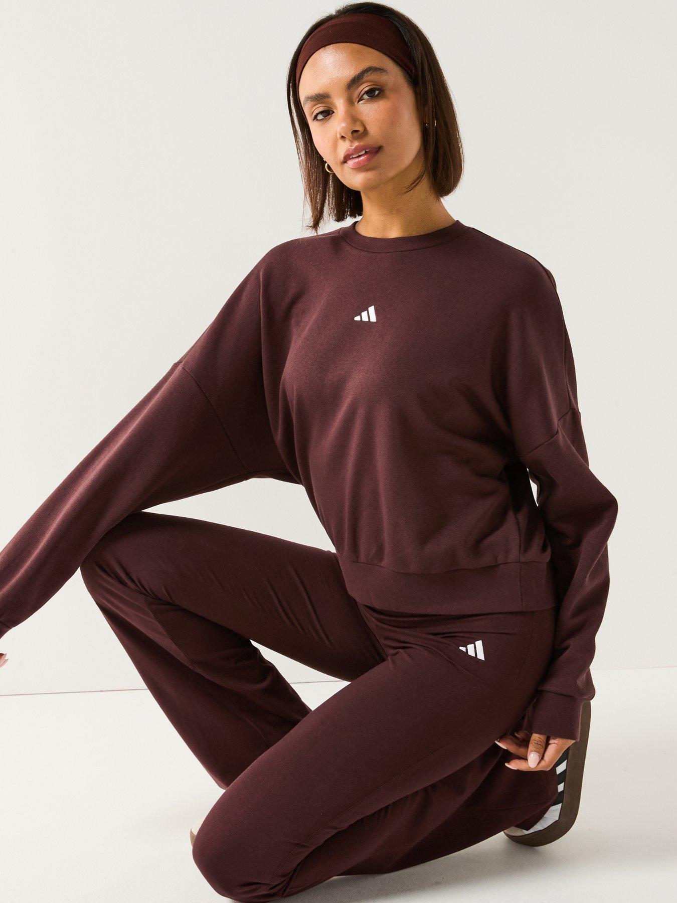 Image 5 of 6 of adidas Sportswear Women's Essentials Small Logo Flared Leggings - Brown