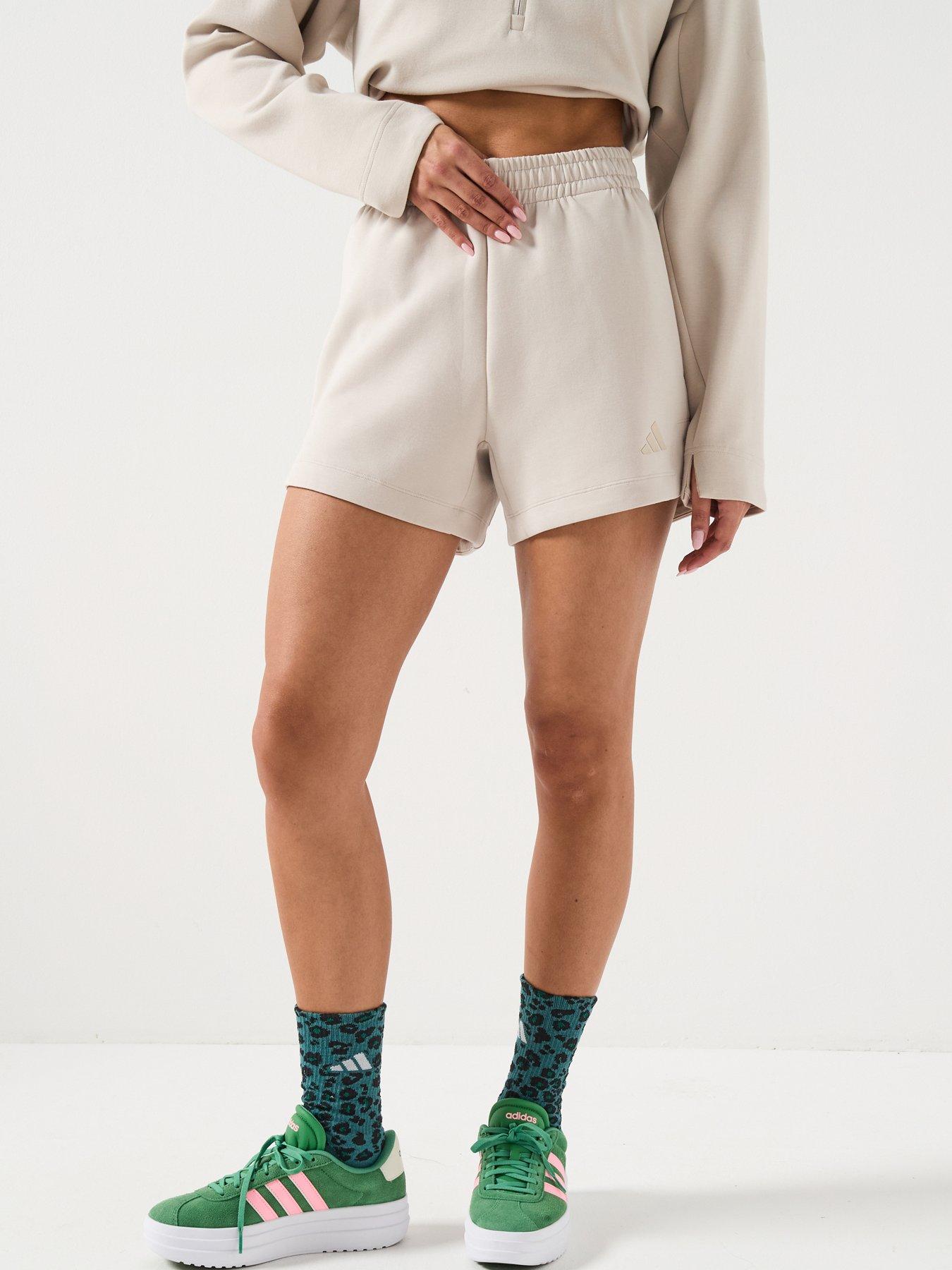 adidas Sportswear Women's All Szn Soft Lux Loose Shorts, Wonder Alumina, Size 2Xl, Women
