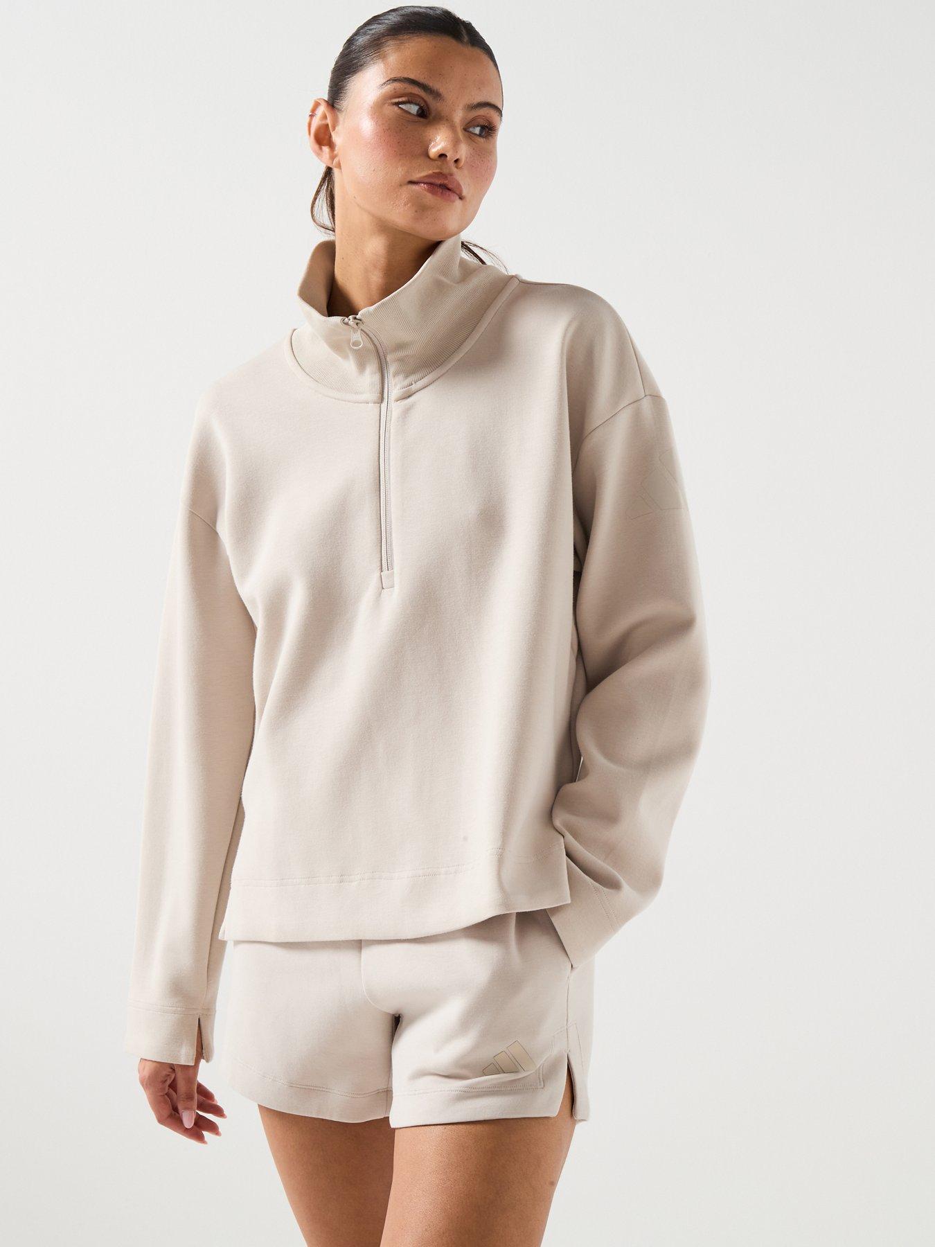adidas Sportswear Women's All Szn Soft Lux Quarter Zip - Grey | Very