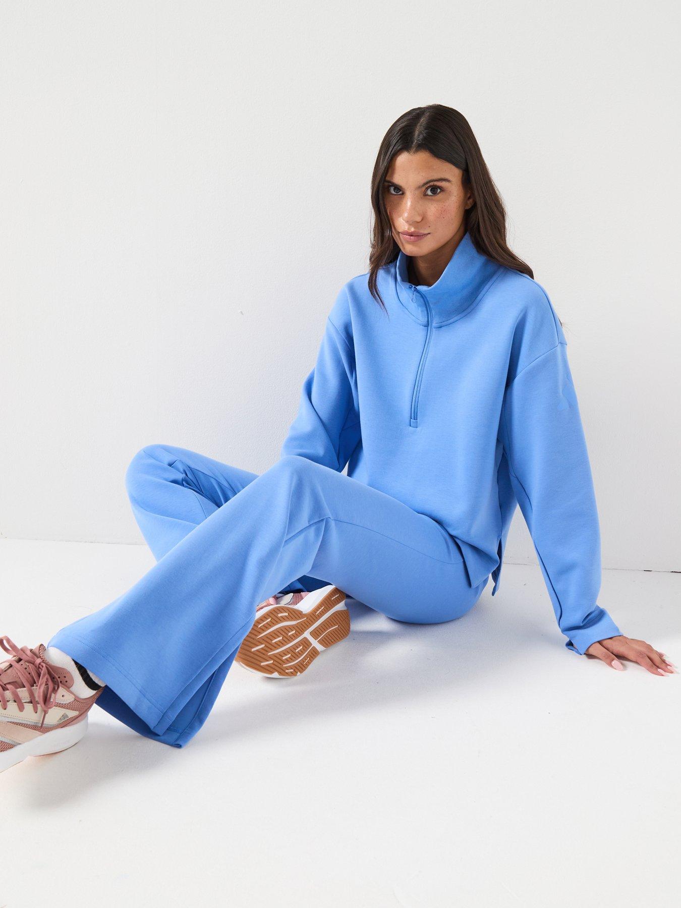 アディダス BLUE VERSION ワッフル織りスウェット レディース M adidas - アディダス BLUE VERSION ワッフル織りスウェット レディース