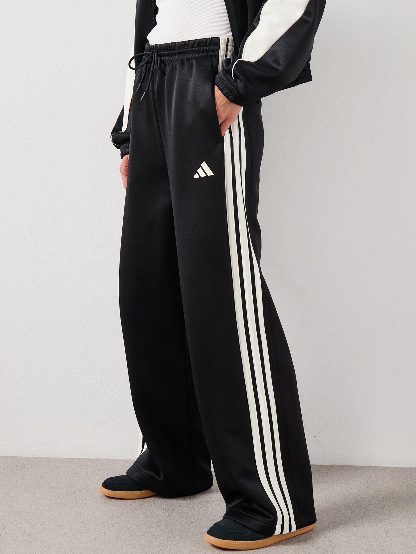 adidas Sportswear Women's Stadium Stripes Trackpants Black Very