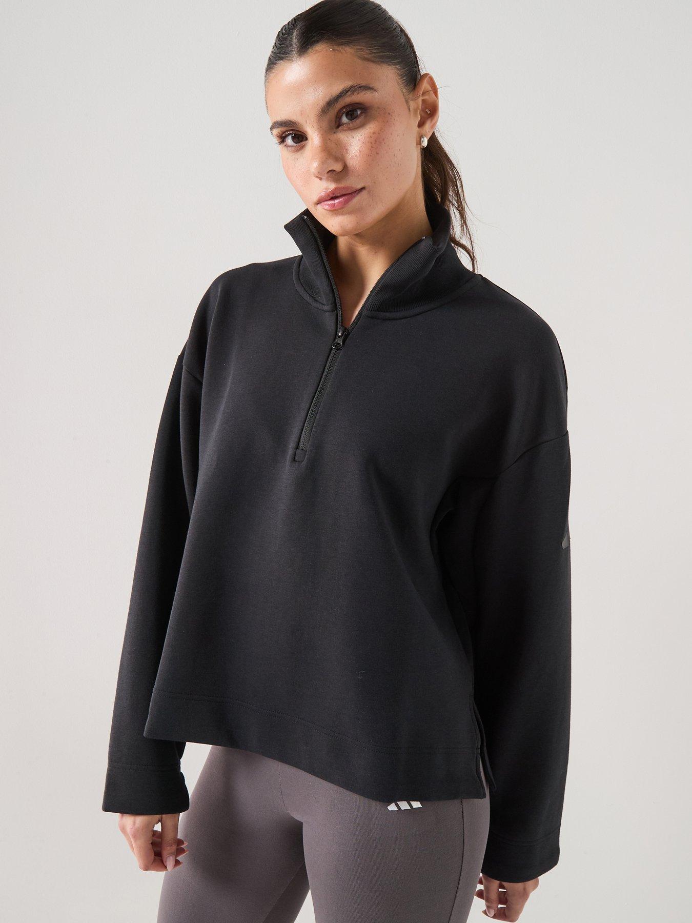 adidas Sportswear Women's All Szn Soft Lux Quarter Zip - Black | Very