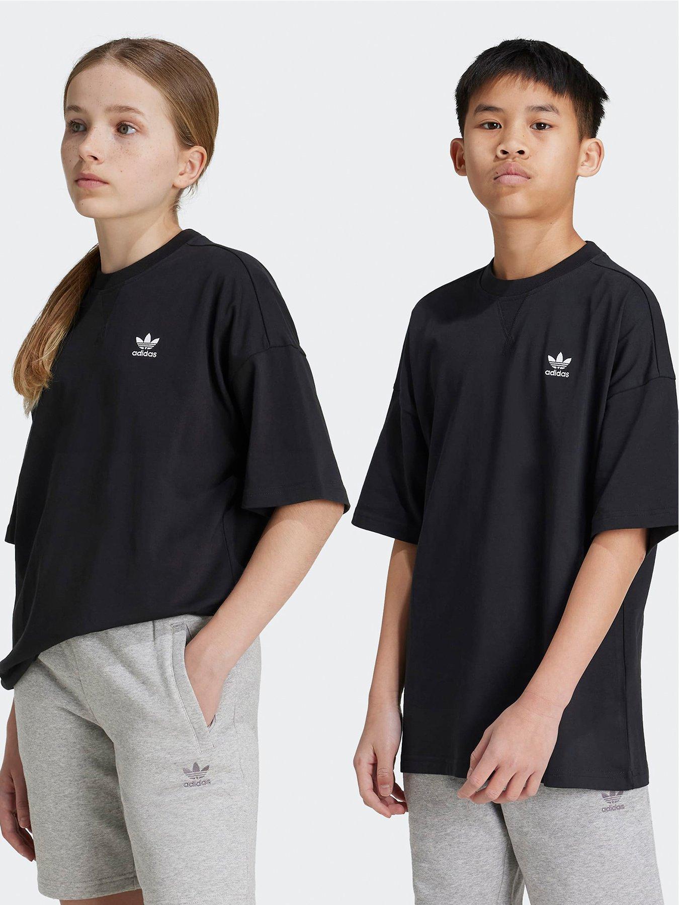 adidas Originals Junior Unisex Trefoil Essentials T-shirt  - Black