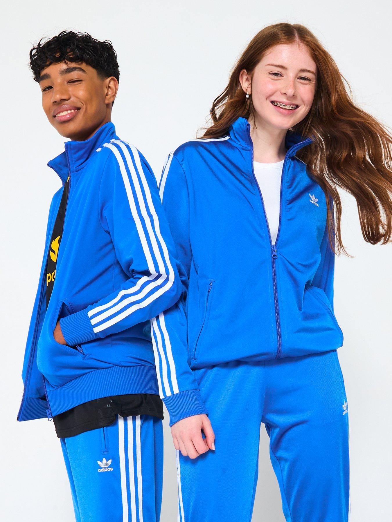 adidas Originals Junior Boys Adicolor Firebird Top - Blue