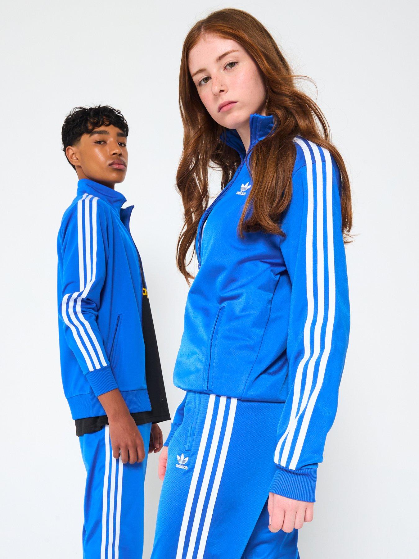Image 2 of 5 of adidas Originals Junior Boys Adicolor Firebird Top - Blue