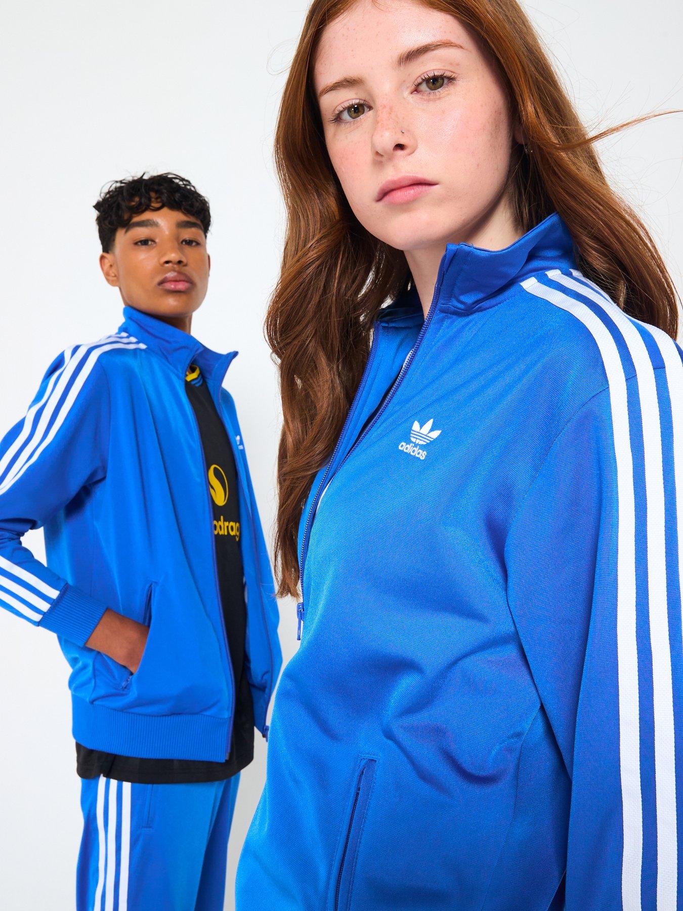 Image 4 of 5 of adidas Originals Junior Boys Adicolor Firebird Top - Blue