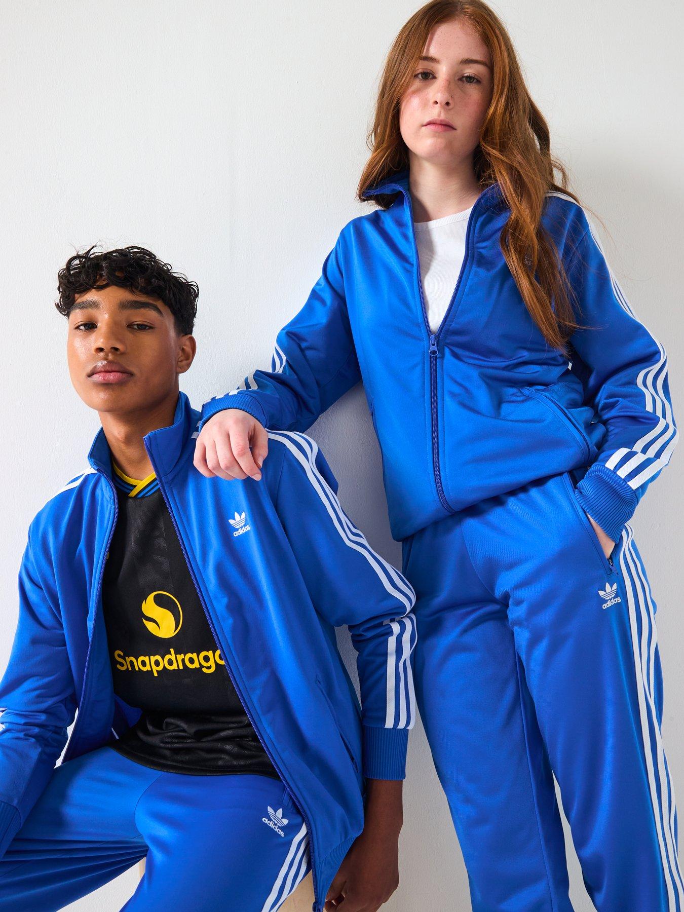 Image 5 of 5 of adidas Originals Junior Boys Adicolor Firebird Top - Blue
