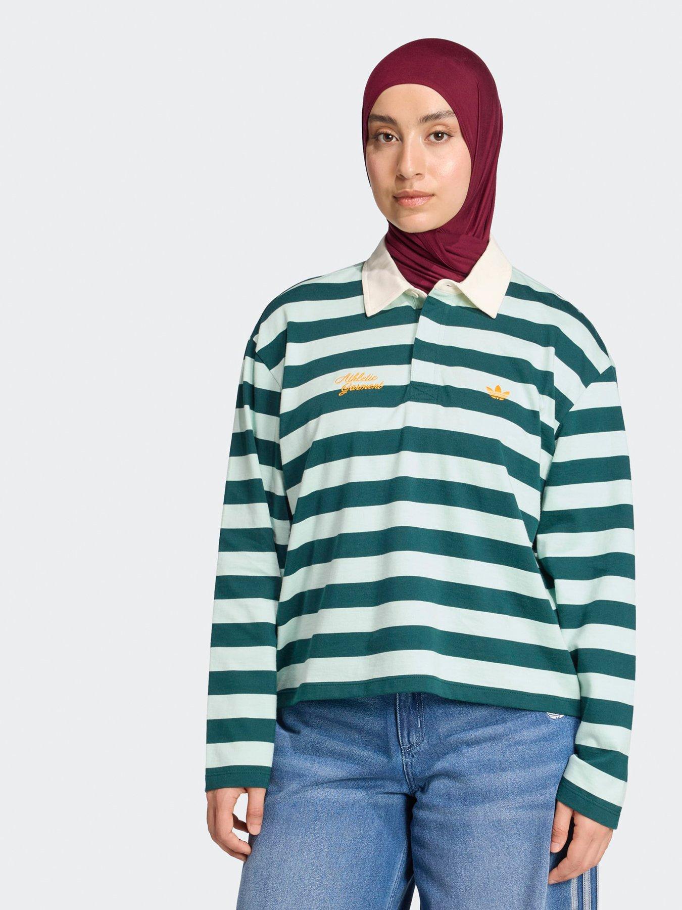 adidas Originals Womens Long Sleeve Graphic Polo