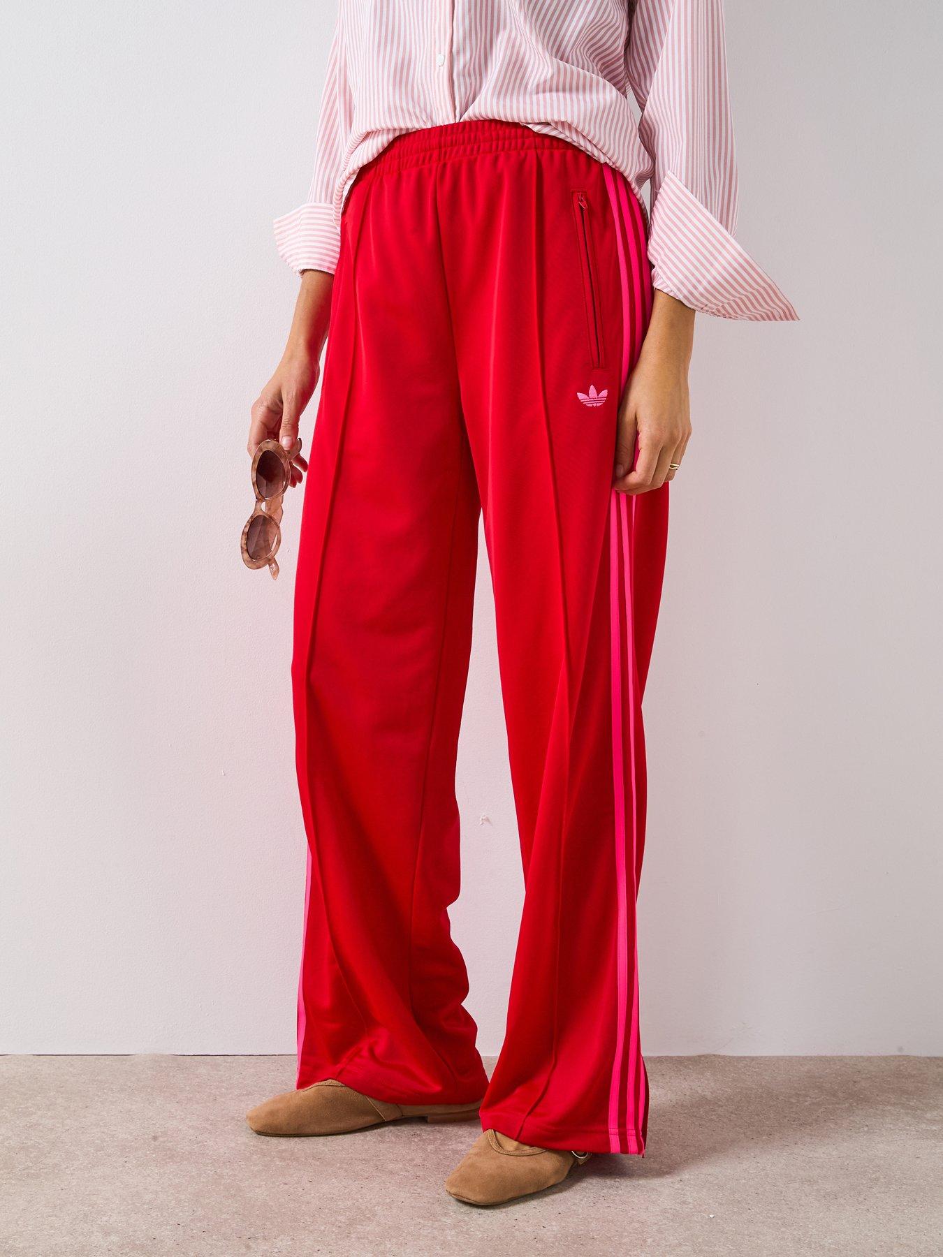 Adidas Originals Women'S Adicolor Firebird Tracksuit Bottoms - Red