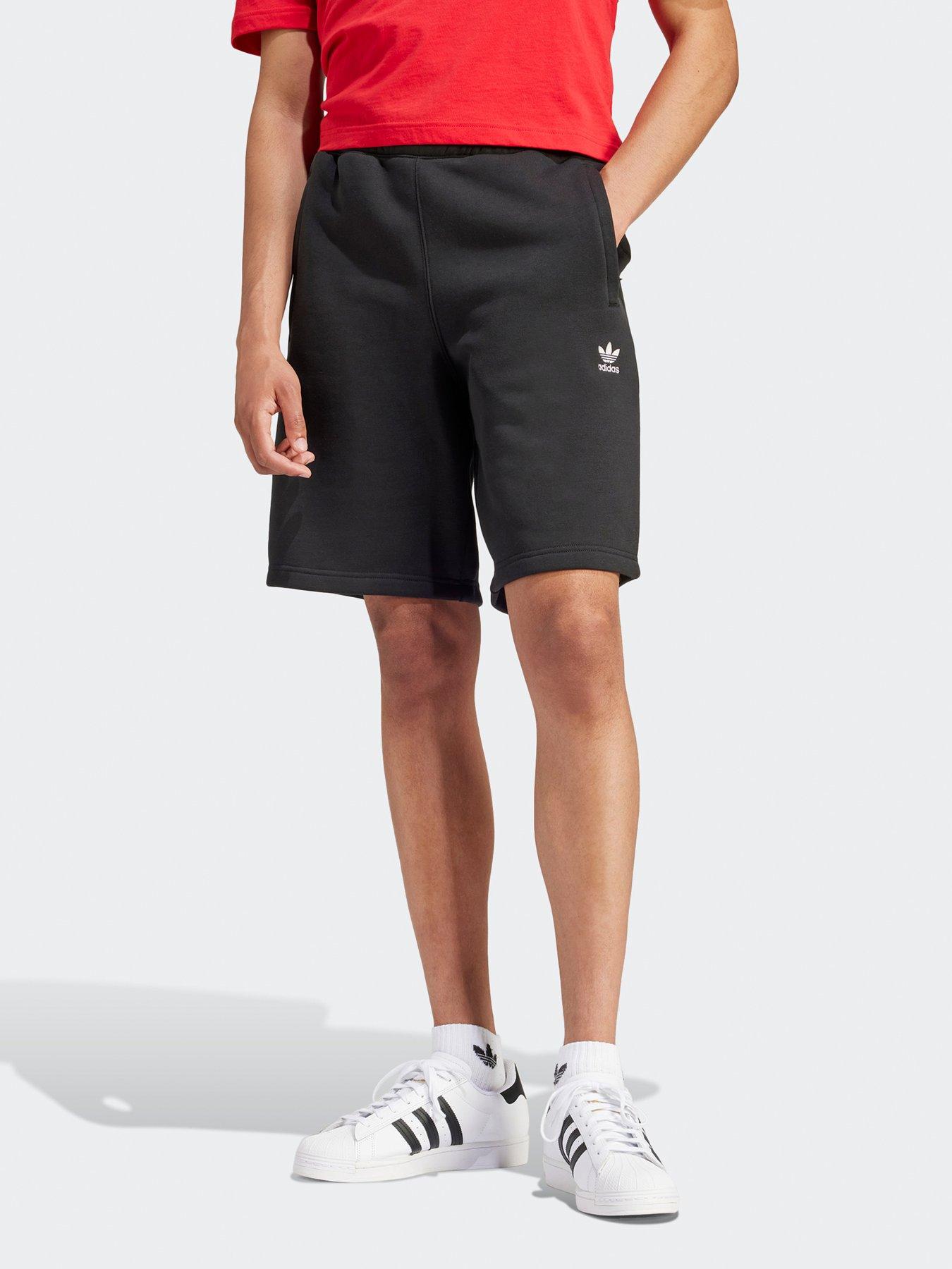 adidas Originals Men's Trefoil Essentials Shorts, Black, Size Xs, Men