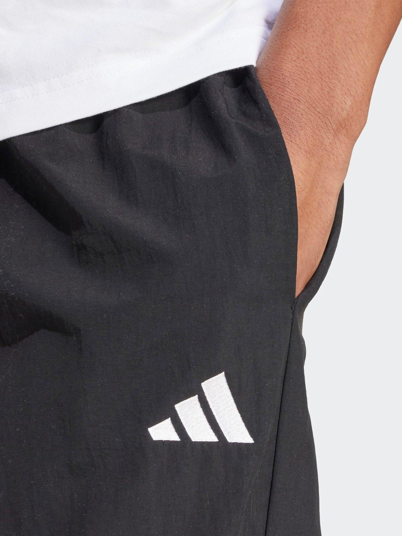 Image 5 of 6 of adidas Sportswear Men's Essential Small Logo Woven Open Hem Pant - Black