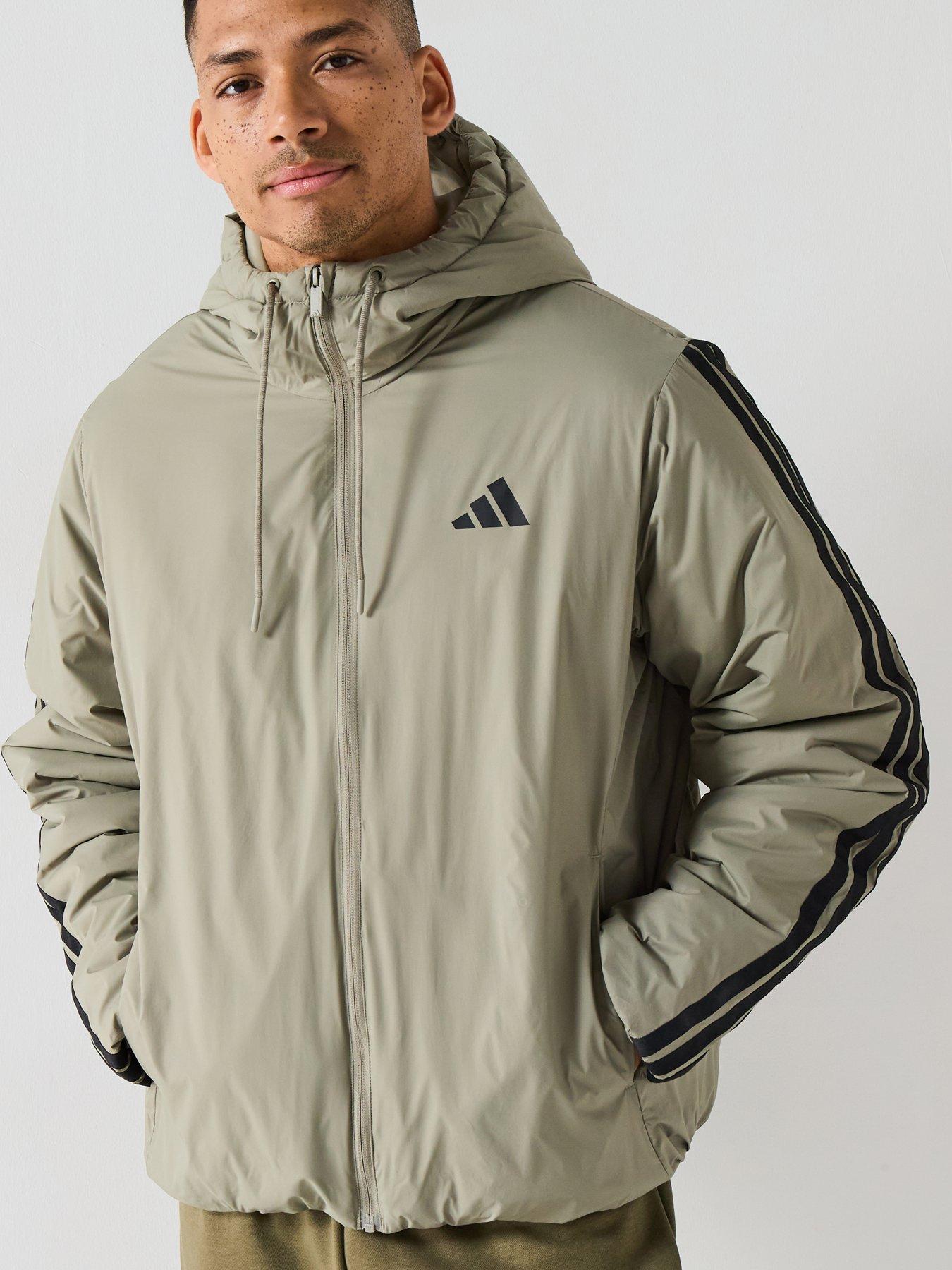 Adidas Sportswear Men'S Essentials Climawarm 3 Stripes Jacket - Green
