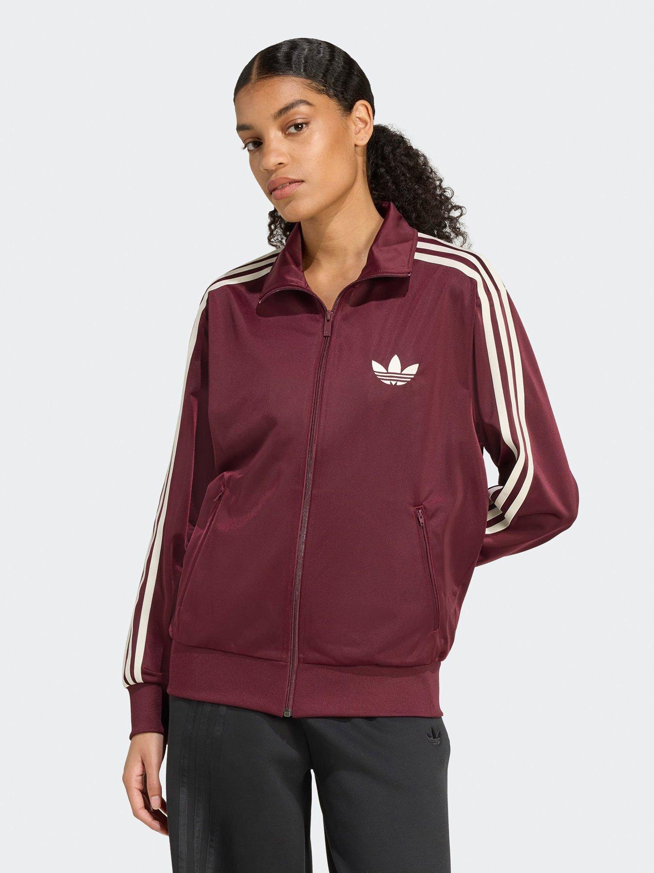 adidas Originals: Womens Firebird Tracksuit Top - Maroon