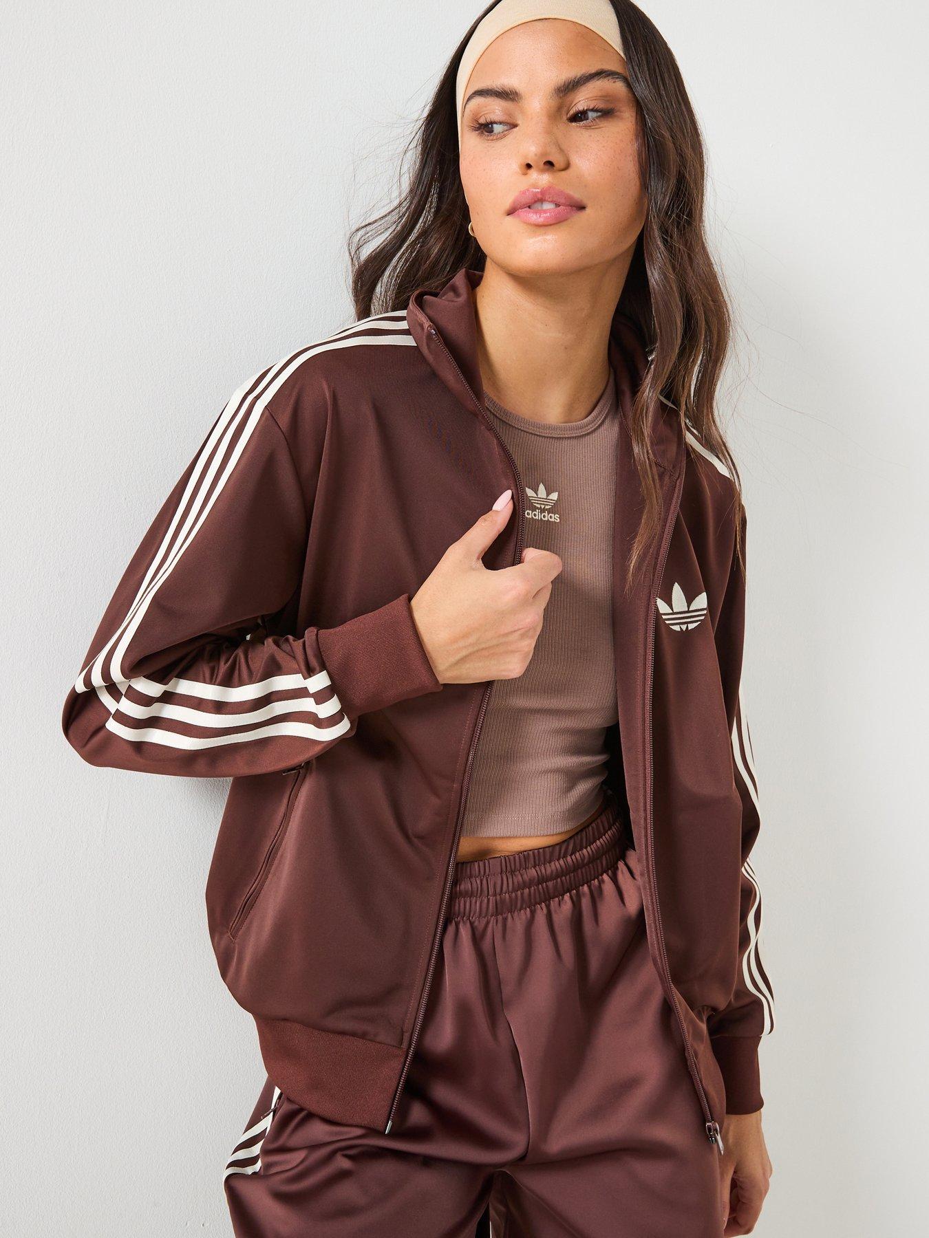 adidas Originals Womens Firebird Tracksuit Top - Brown