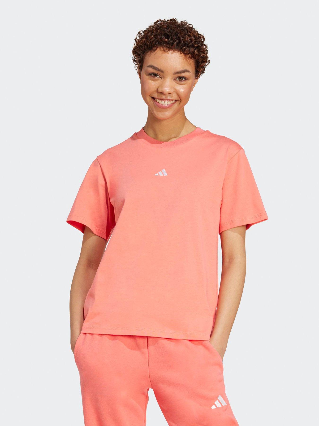 undefined Women's Essentials Small Logo Cotton T-shirt - Pink