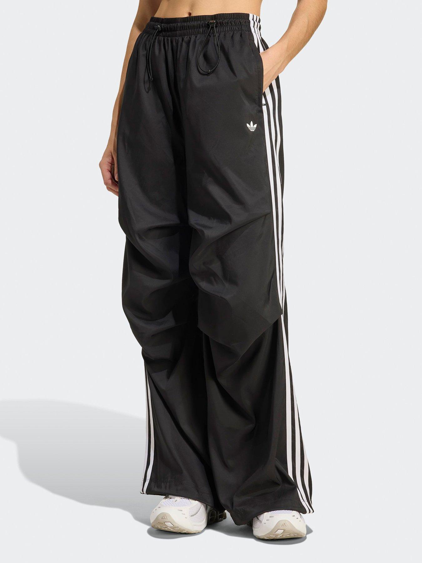 adidas Originals Womens Teamgeist Ruffle Tracksuit Pants - Black