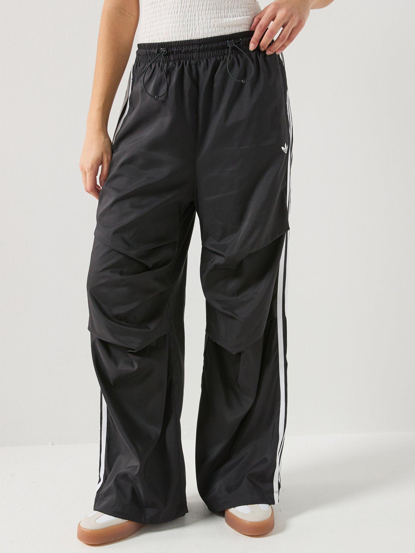 adidas Originals Womens Teamgeist Ruffle Tracksuit Pants - Black
