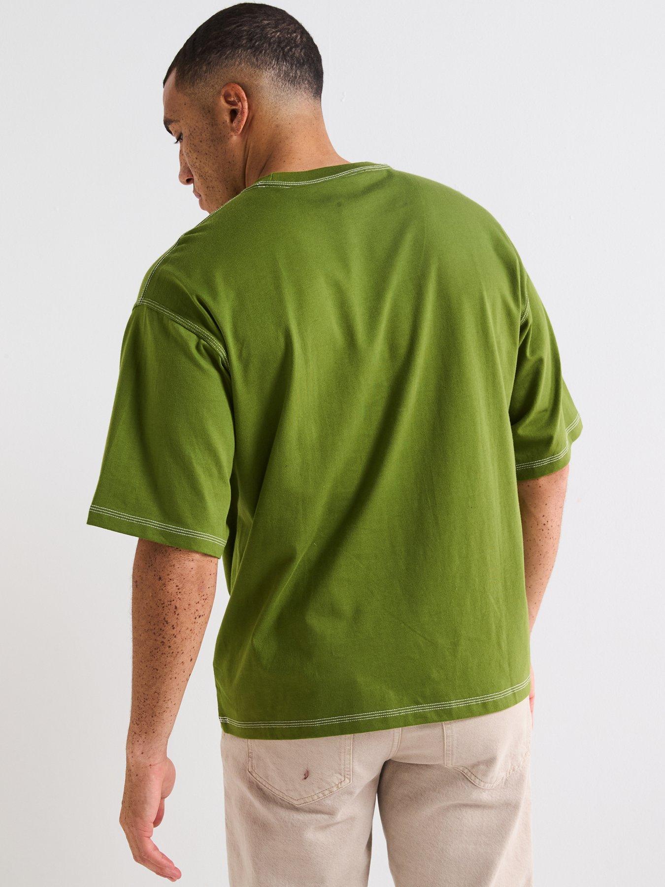 Image 2 of 6 of adidas Originals Men's Trefoil Essentials T-Shirt - Green