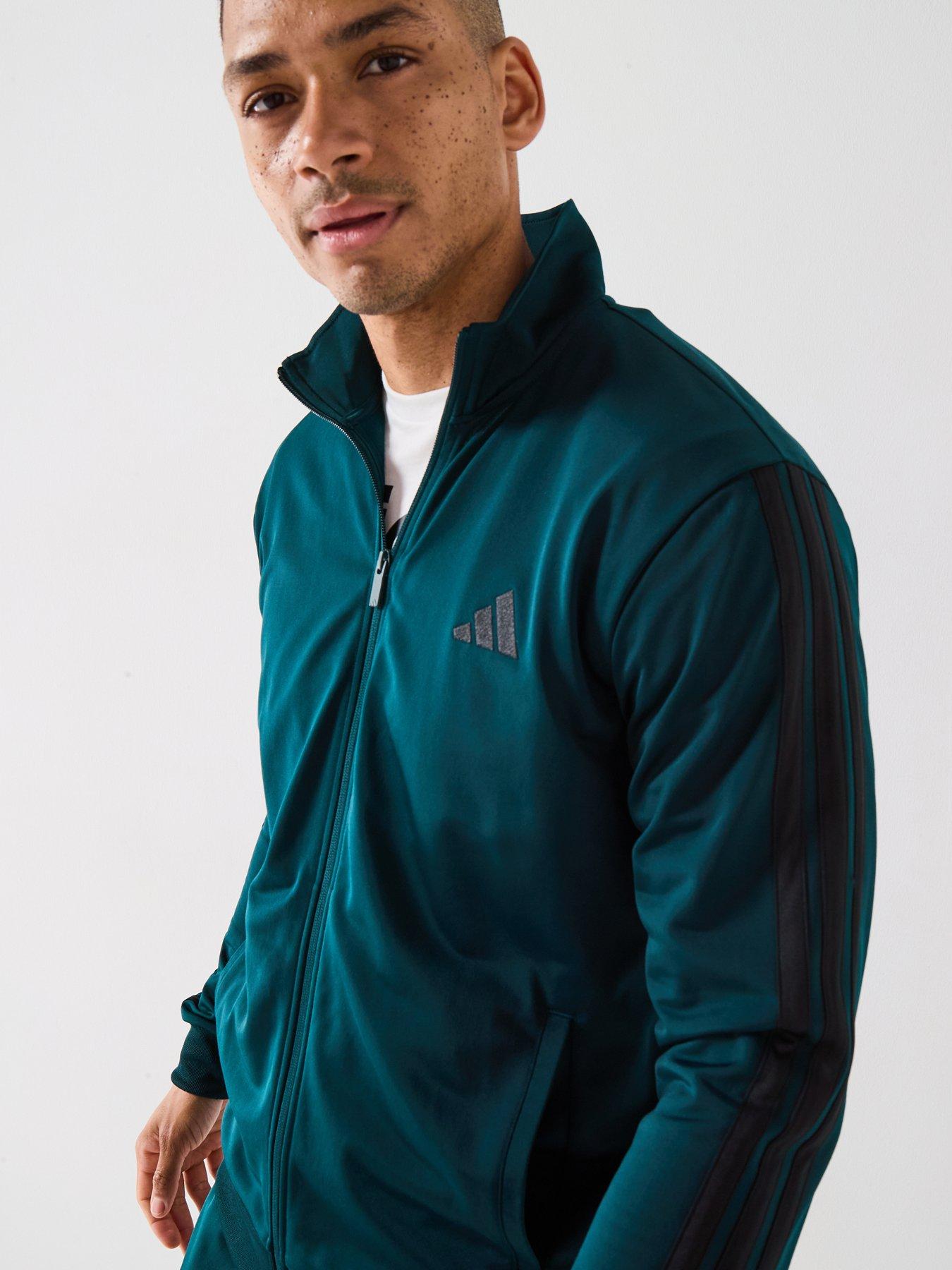 Image 5 of 6 of adidas Sportswear Men's Sportswear 3-stripes Tricot Tracksuit - Green