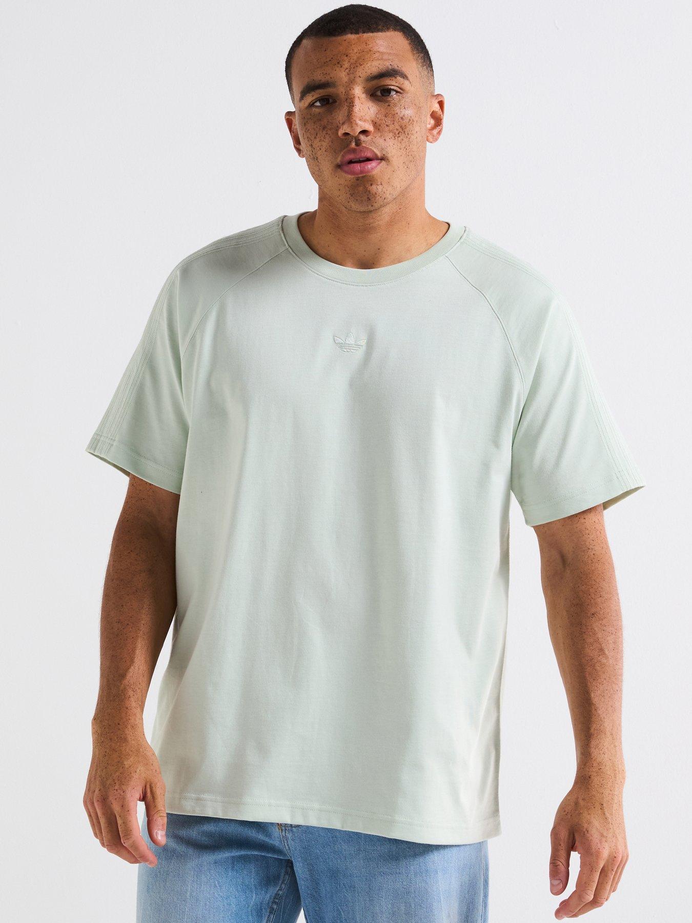 adidas Originals Men's Premium Essentials T-shirt, Green, Size M, Men
