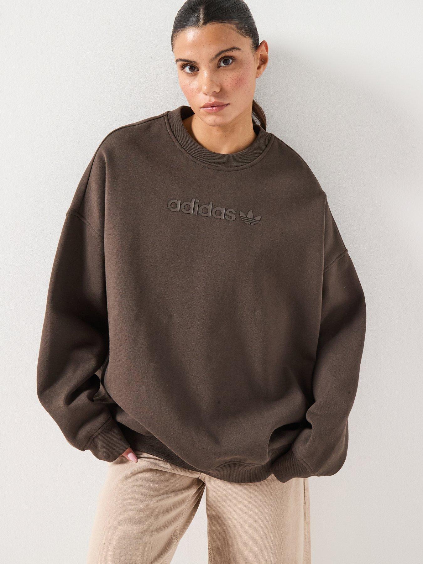 Image 1 of 5 of adidas Originals Women's Essential Linear Crew - Green