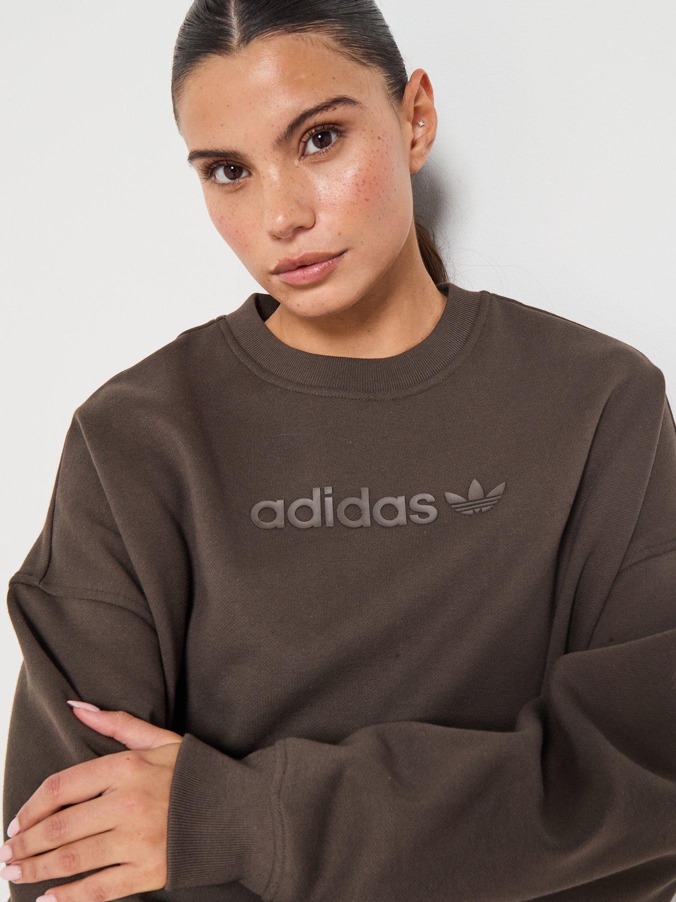 Image 4 of 5 of adidas Originals Women's Essential Linear Crew - Green