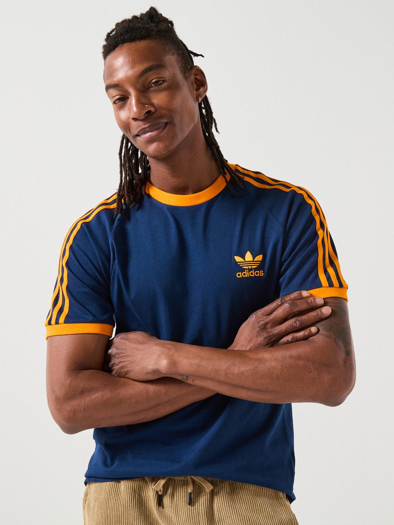 adidas Originals Men's Adicolor Classics 3-Stripes T-Shirt - Blue