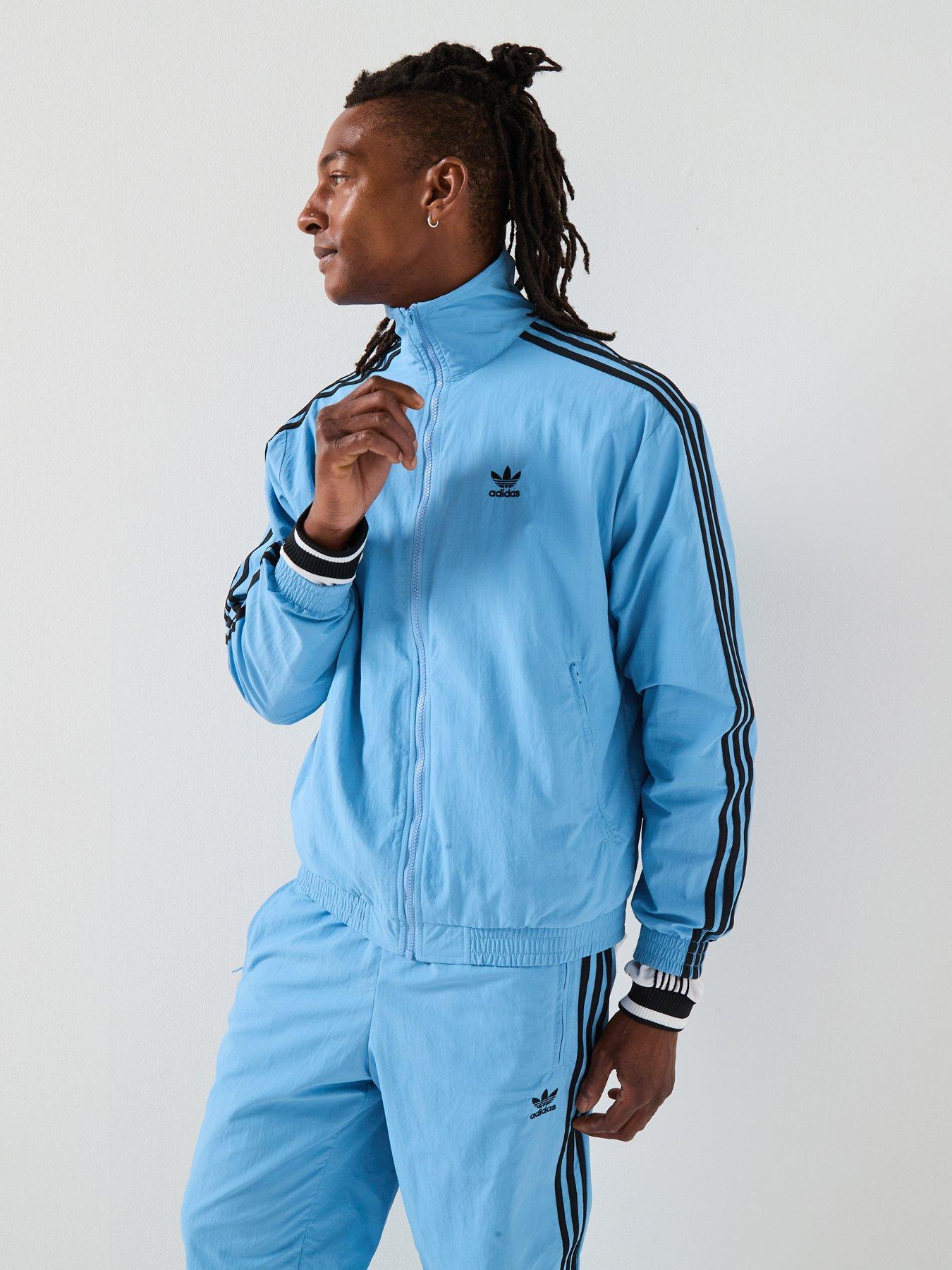 adidas Originals Men's Firebird Adicolor Woven Track Top - Blue