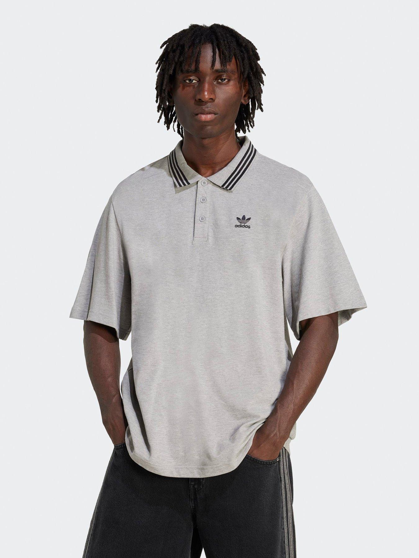 adidas Originals Men's Loose Polo - Grey