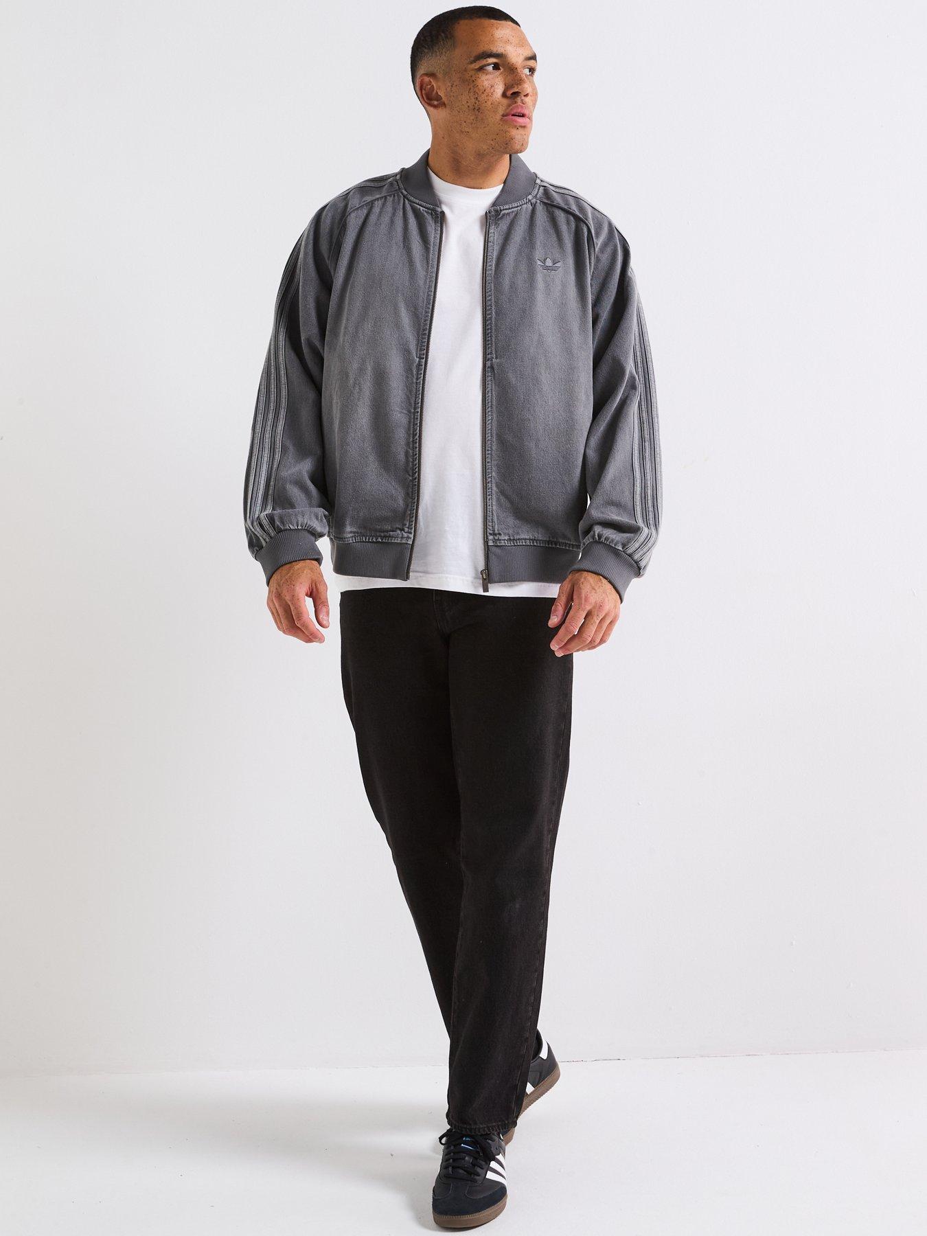 adidas Originals Men's Adicolor Loose Denim Wash Jacket - Dark