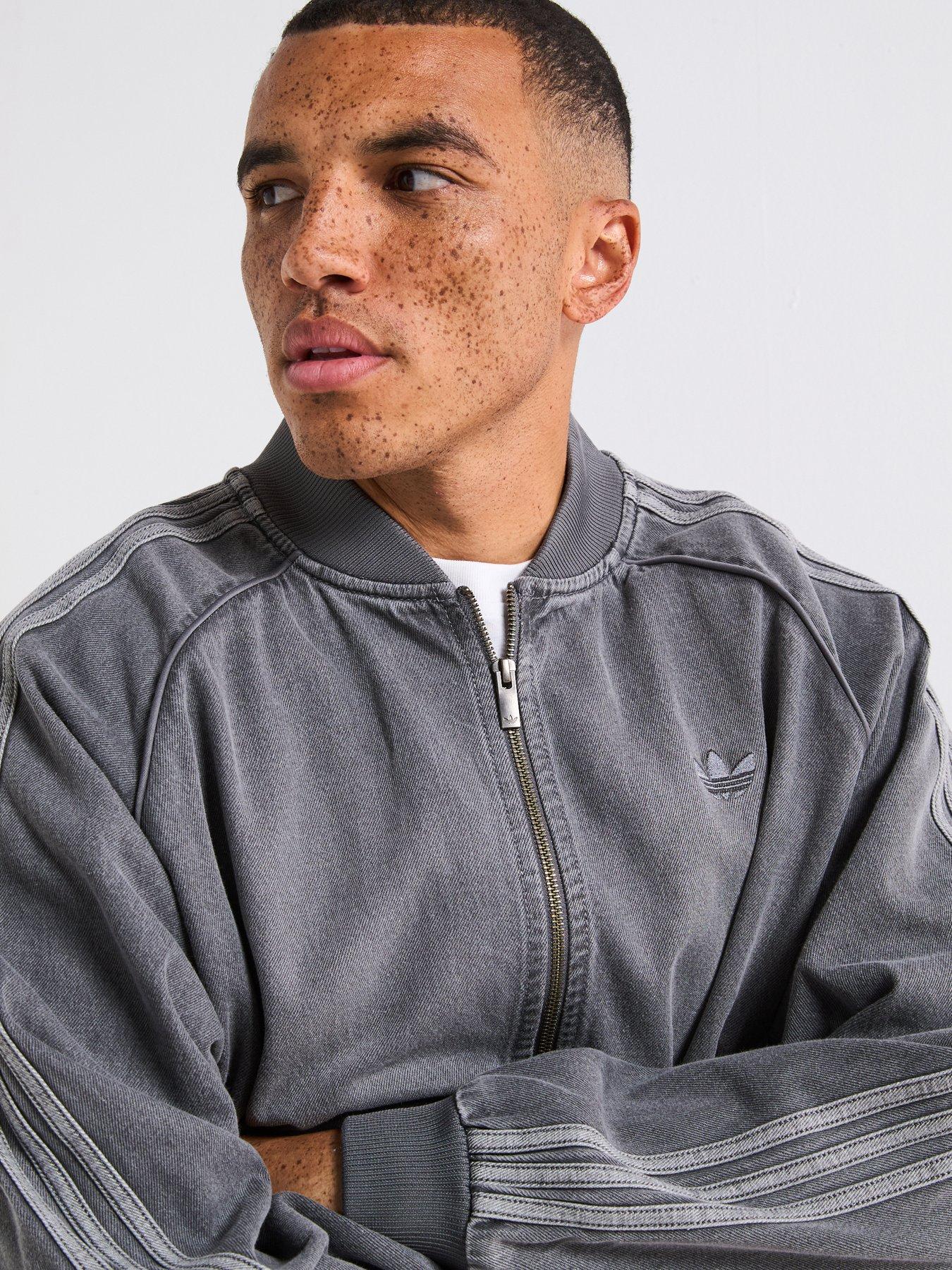 adidas Originals Men's Adicolor Loose Denim Wash Jacket - Dark