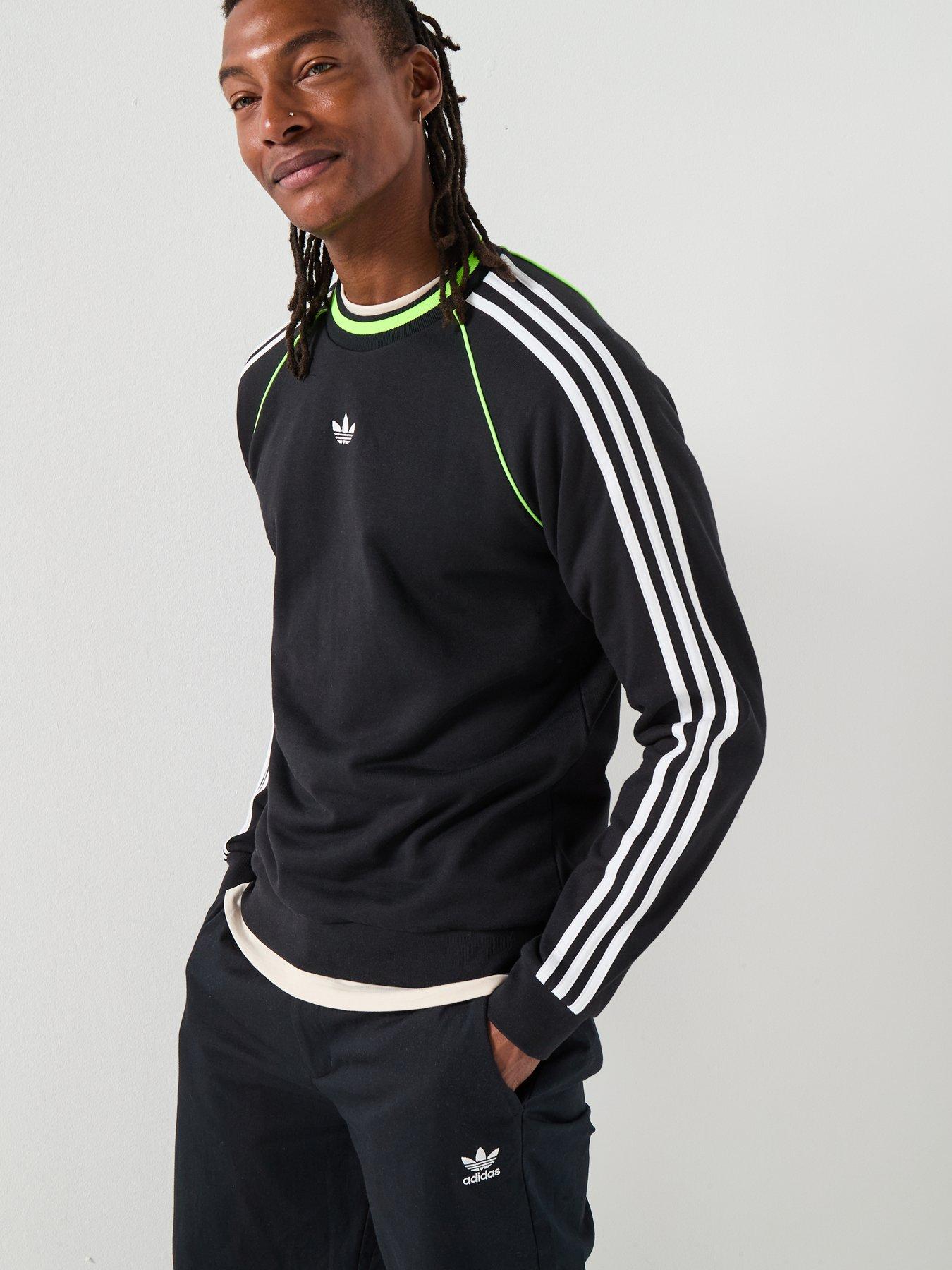 Image 5 of 6 of adidas Originals Men's Three Stripe Crew - Black