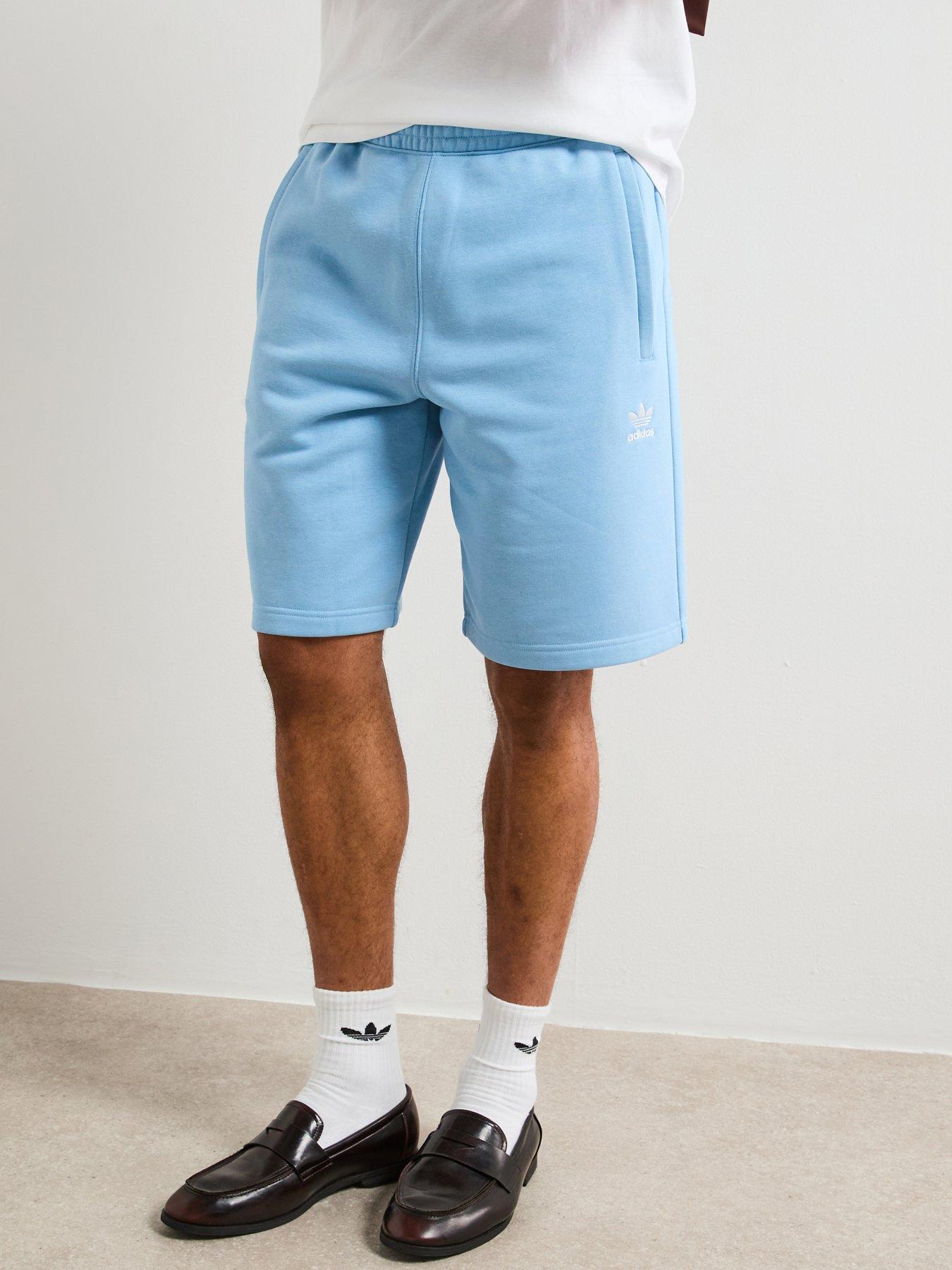undefined Men's Trefoil Essentials Shorts - Blue