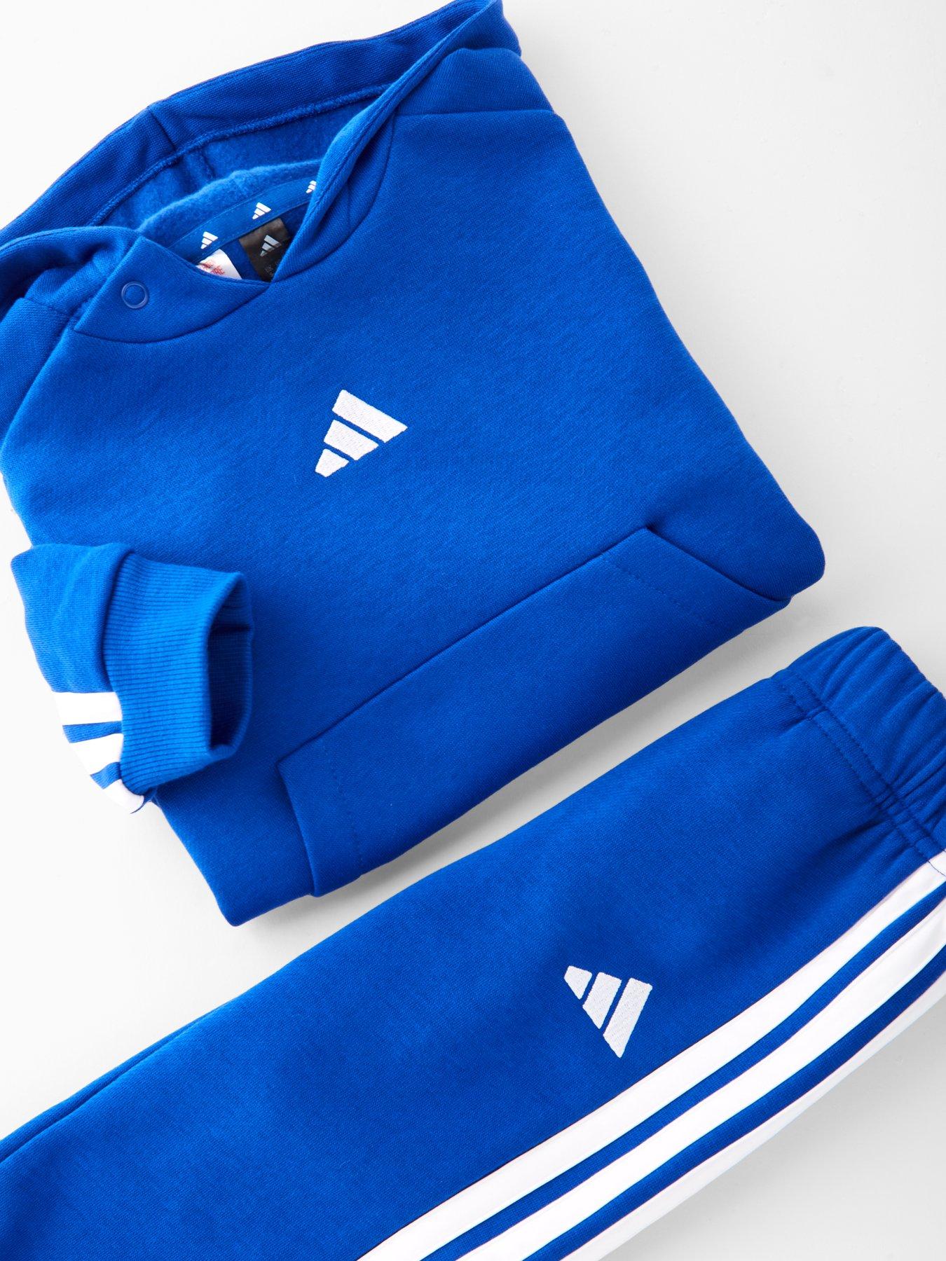 Image 3 of 5 of adidas Sportswear Infant Boys Essentials Jogger Set - Blue