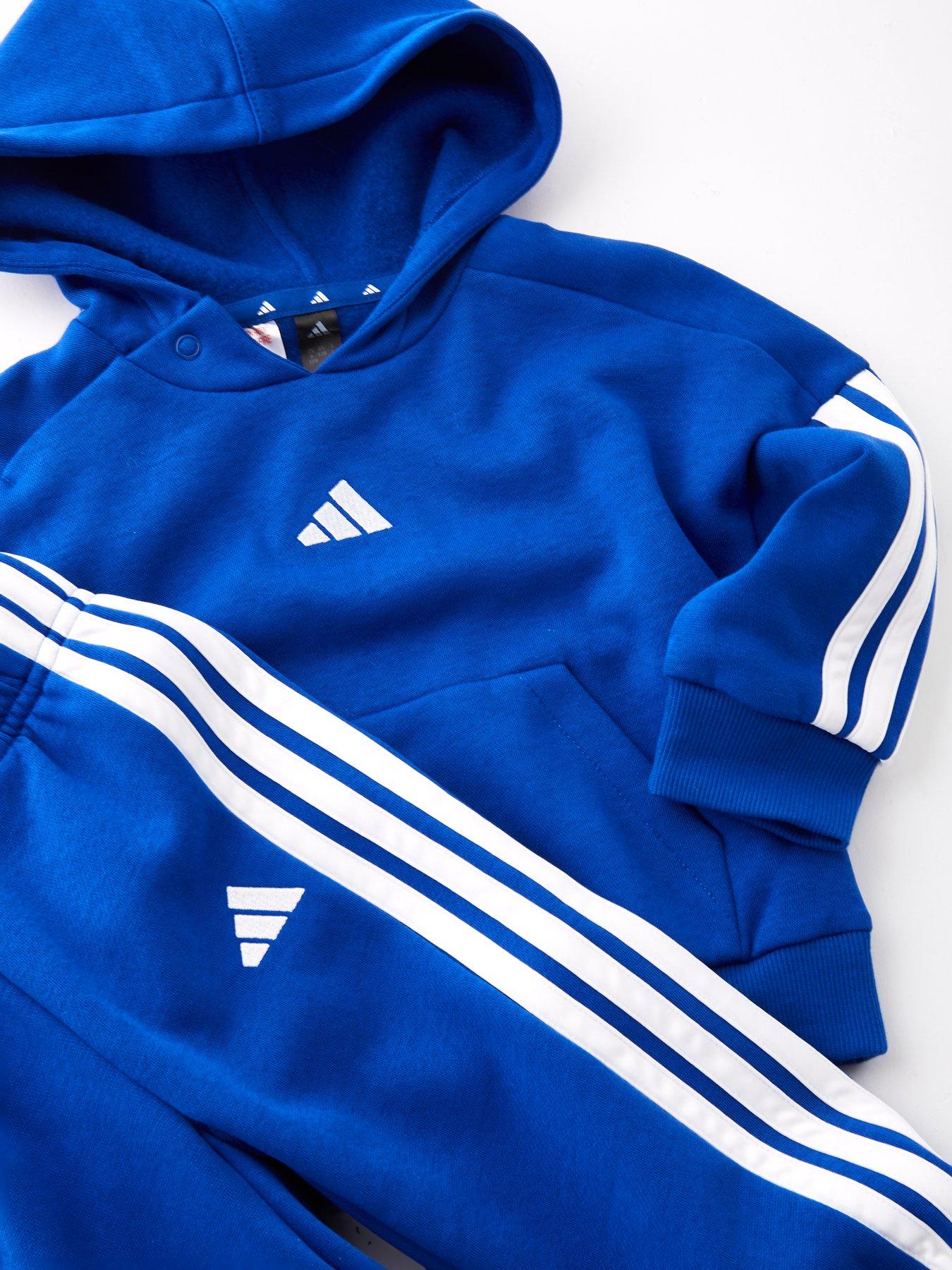 Image 4 of 5 of adidas Sportswear Infant Boys Essentials Jogger Set - Blue