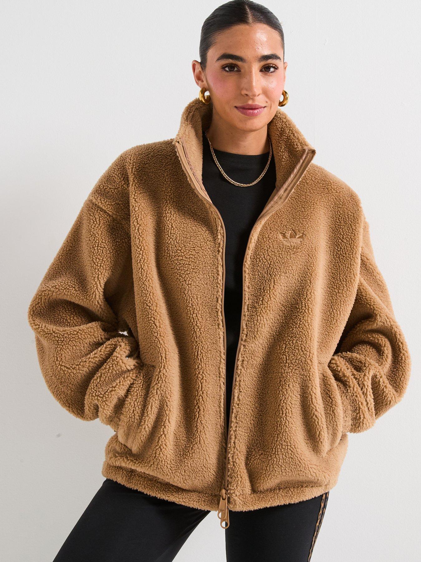 adidas Originals Women's Essential Teddy Jacket  - Beige