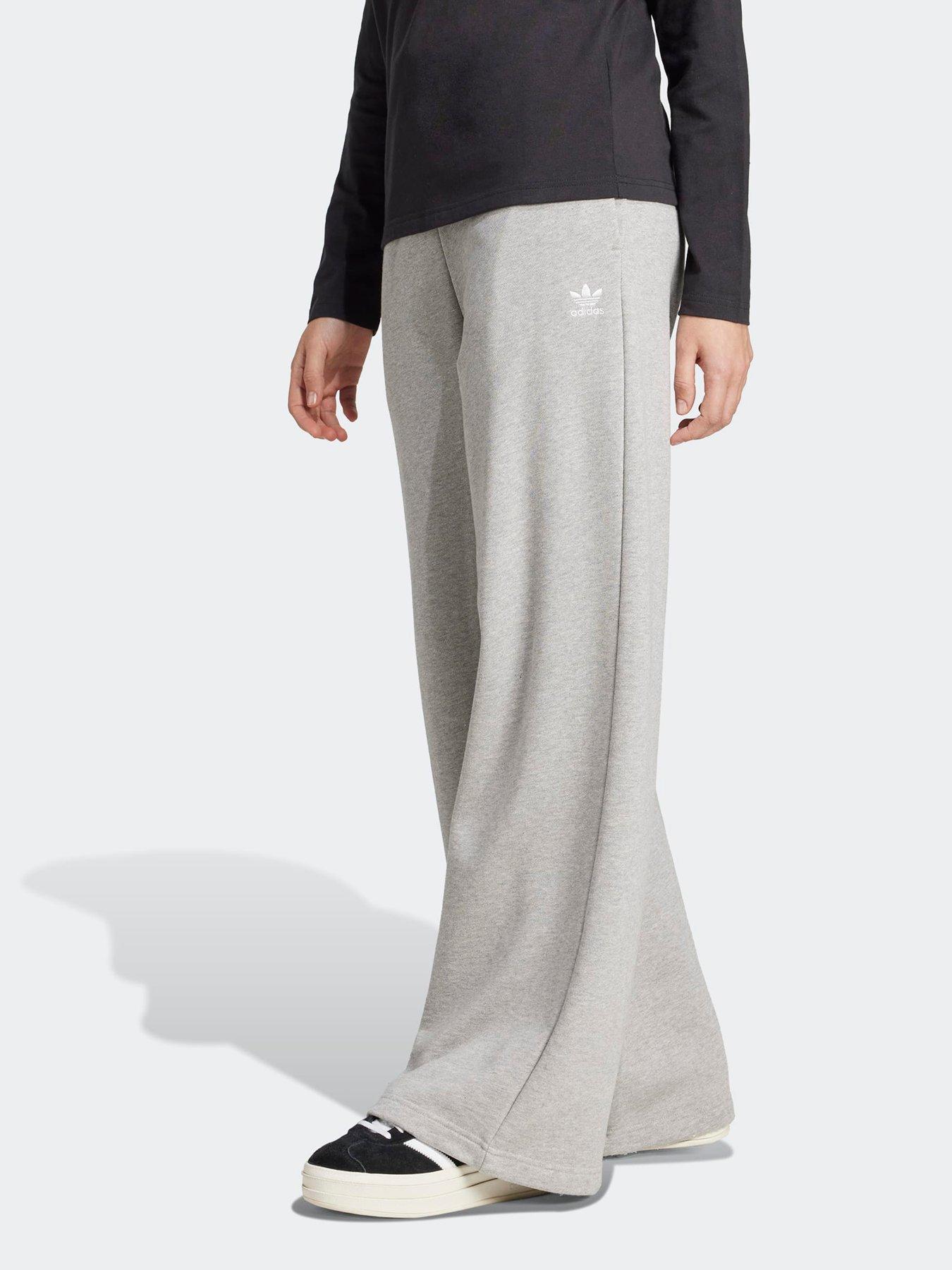adidas Originals Women's Essentials Wide Leg Pants Grey Very