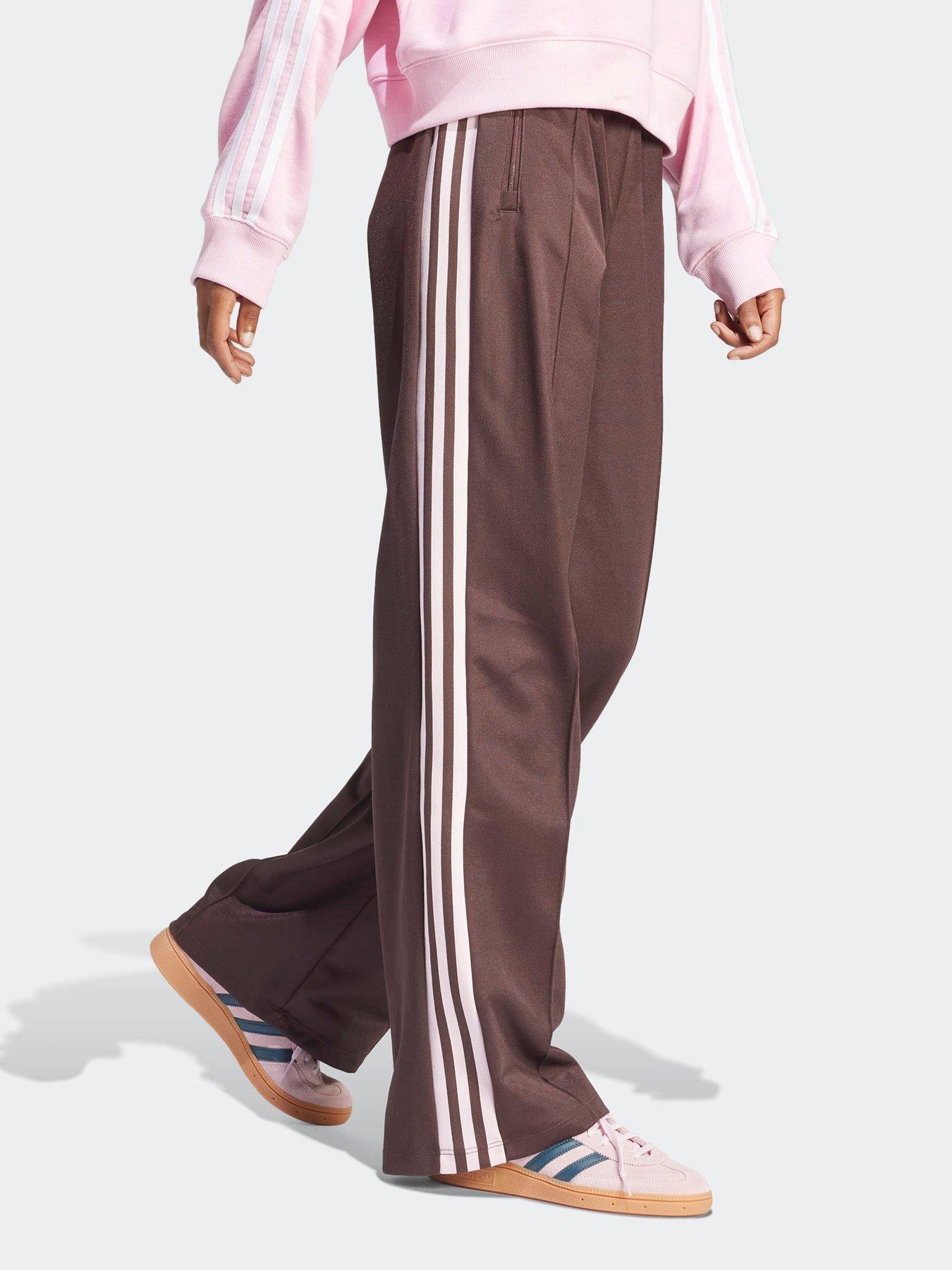 Image 3 of 5 of adidas Originals Women's Beckenbauer Tracksuit Pants - Brown