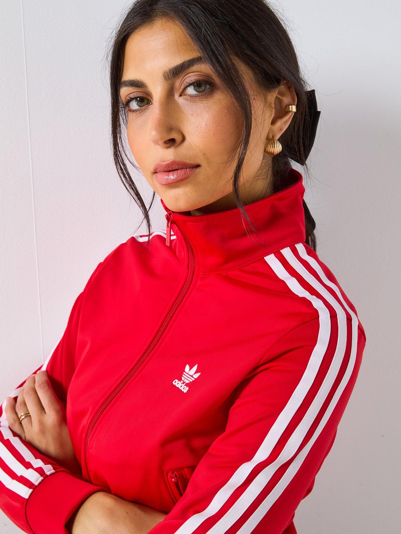 Image 4 of 4 of adidas Originals Women's Firebird Adicolor Track Top - Red