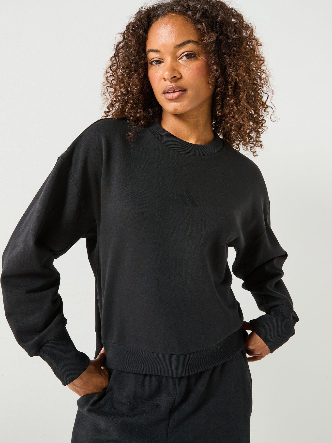 Adidas Sportswear Women'S All Szn Fleece Loose Sweatshirt - Black