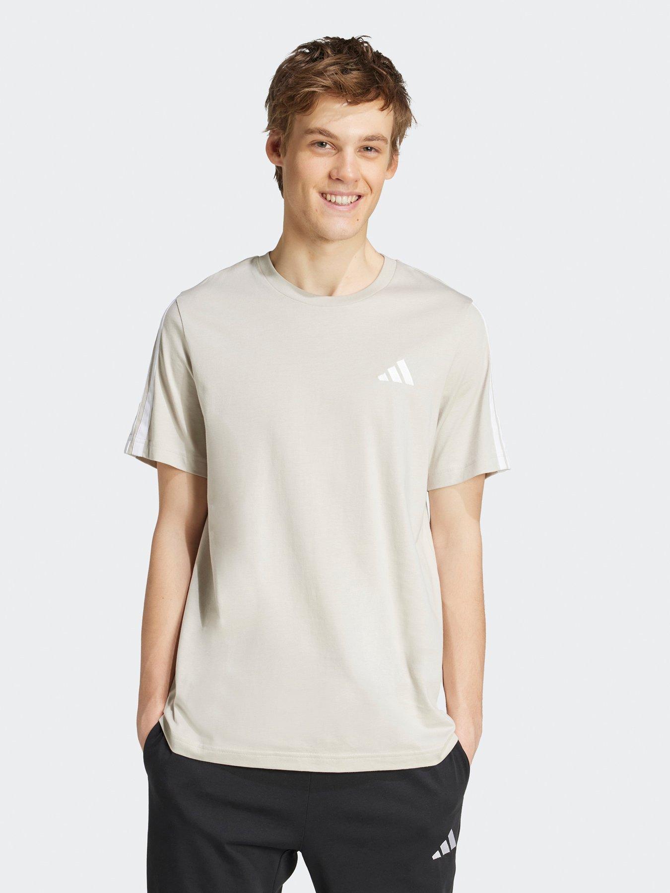 adidas Sportswear Men's 3-Stripes T-Shirt - Grey