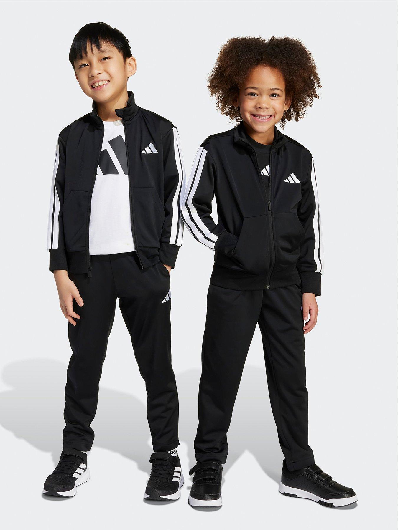 undefined Kids Unisex Essentials Climacool Tracksuit -black