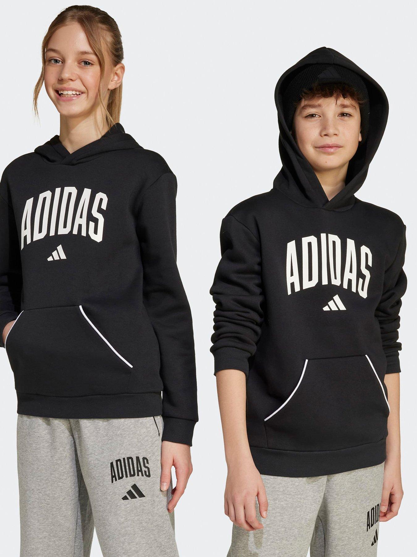 Adidas Sportswear Junior Unisex Logo Hoodie-Black