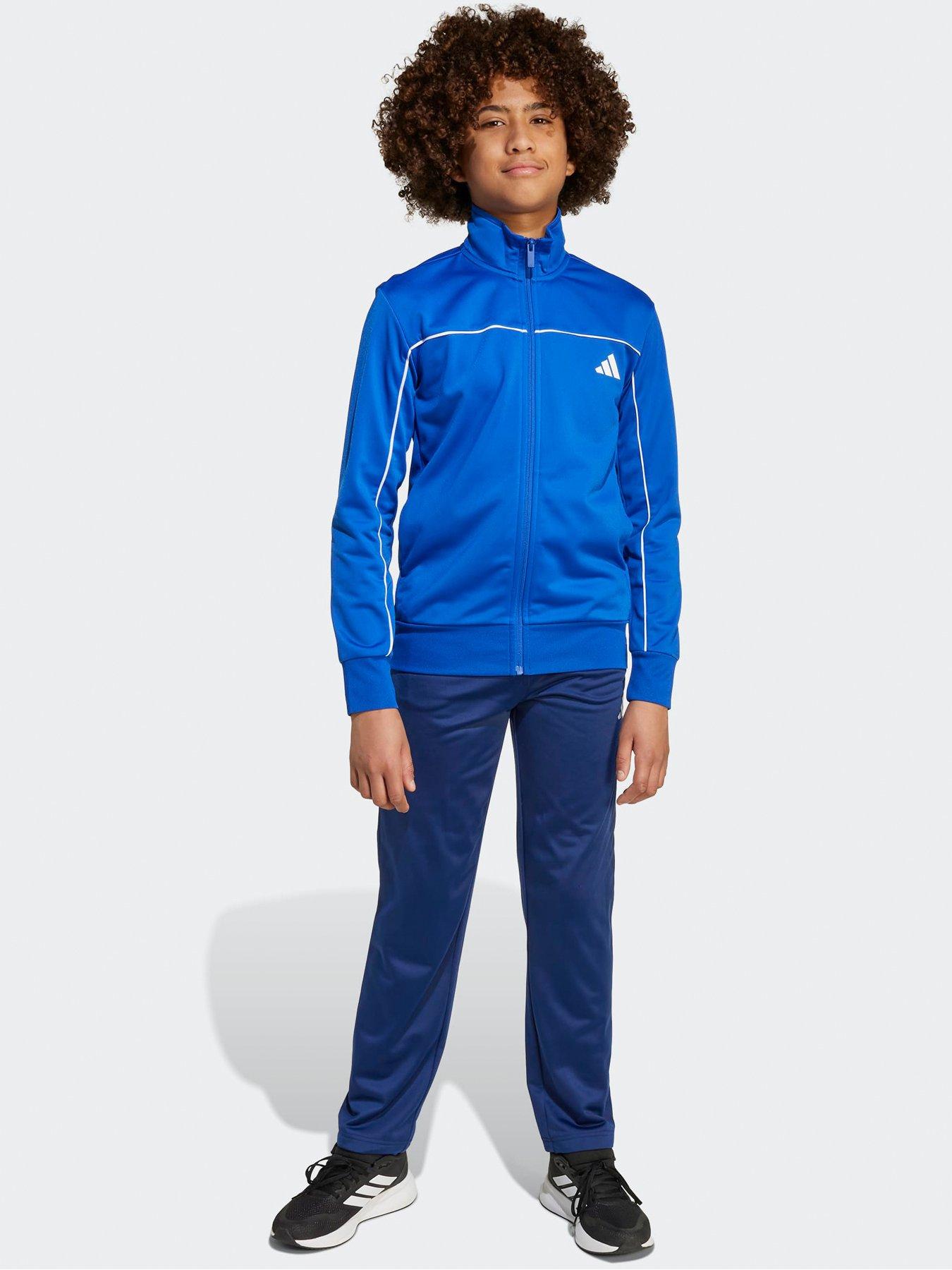 undefined Junior Boys Tricot Tracksuit-blue