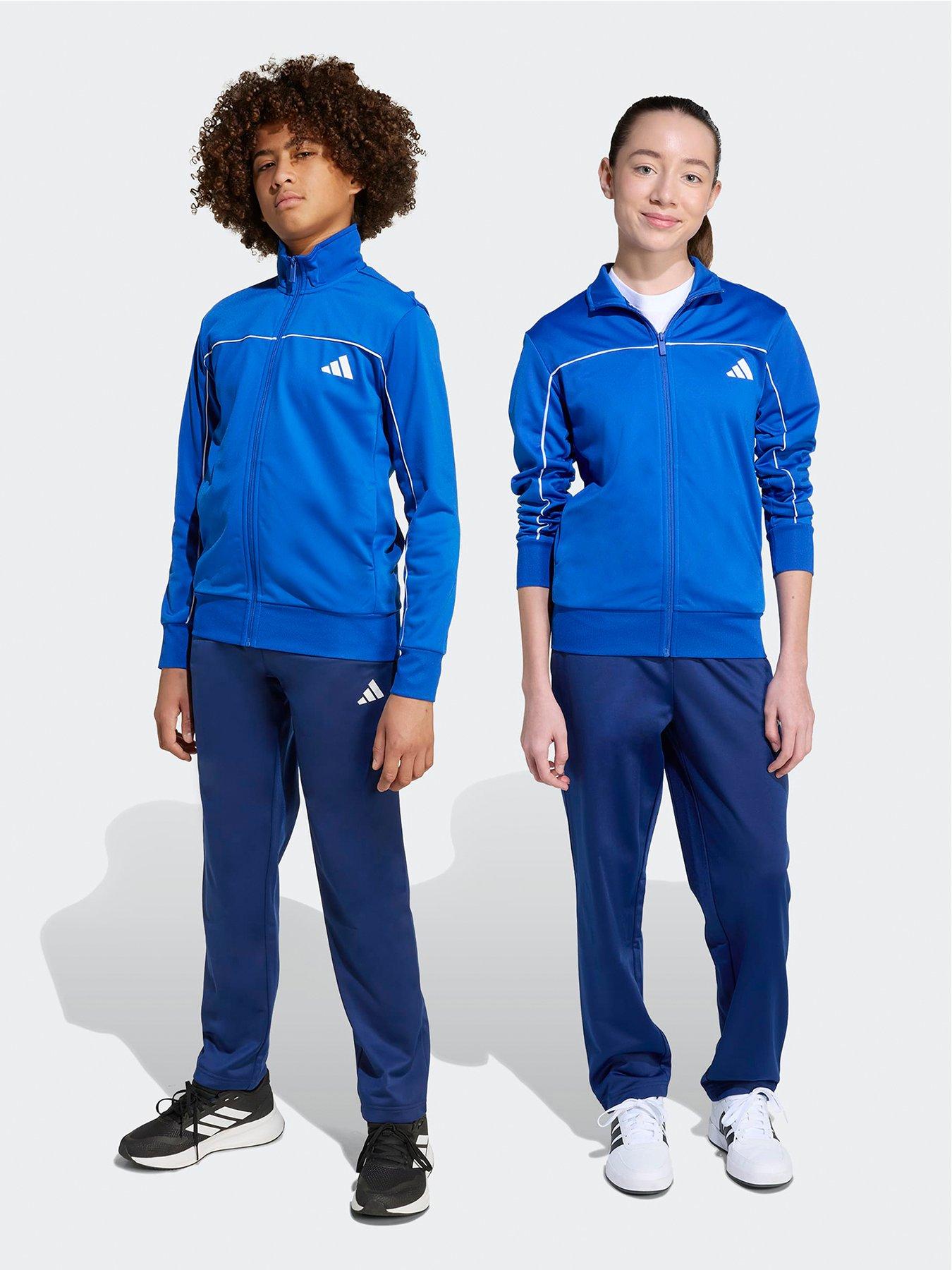 undefined Junior Boys Tricot Tracksuit-blue