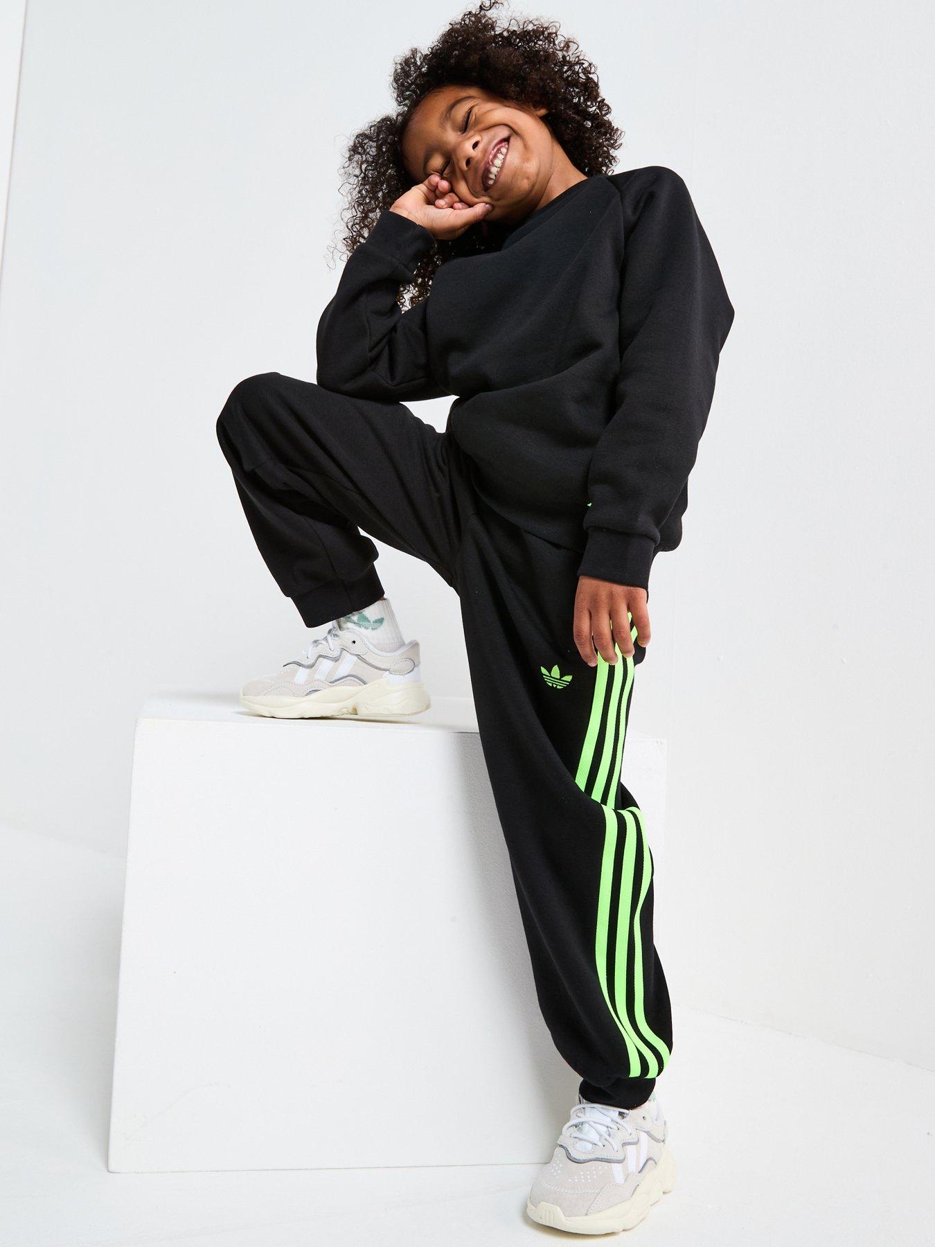 adidas Originals Kids Boys Adicolour Crew And Jogger Set - Black