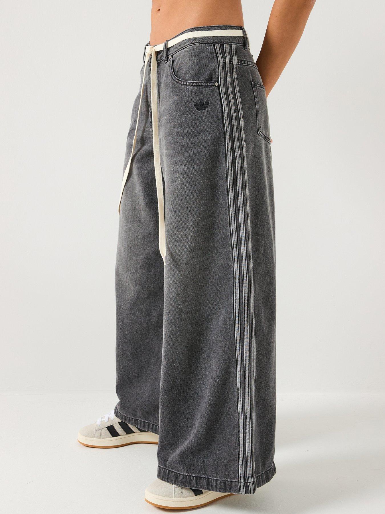 adidas Originals Women's Wide Leg Jeans - Black